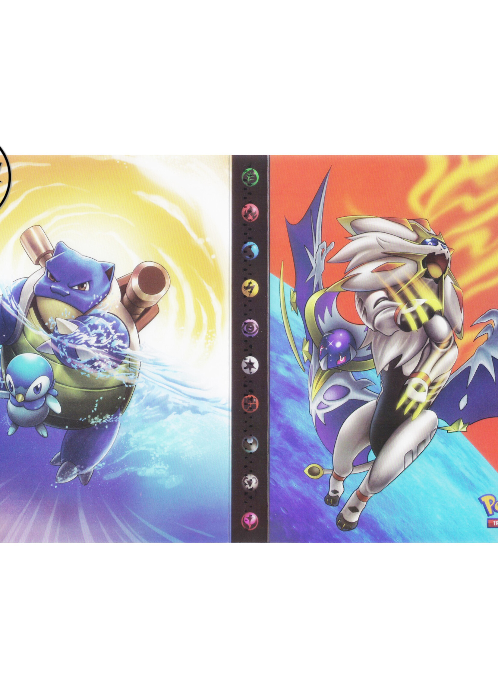 Pokemonmap voor 240 kaarten Blastoise en Solgaleo