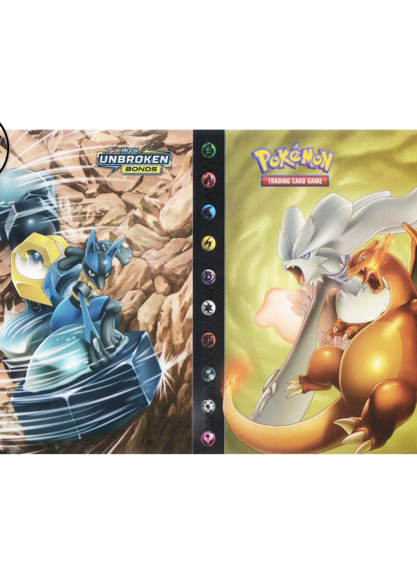 Pokemonmap voor 240 kaarten Charizard, Reshiram en Luca