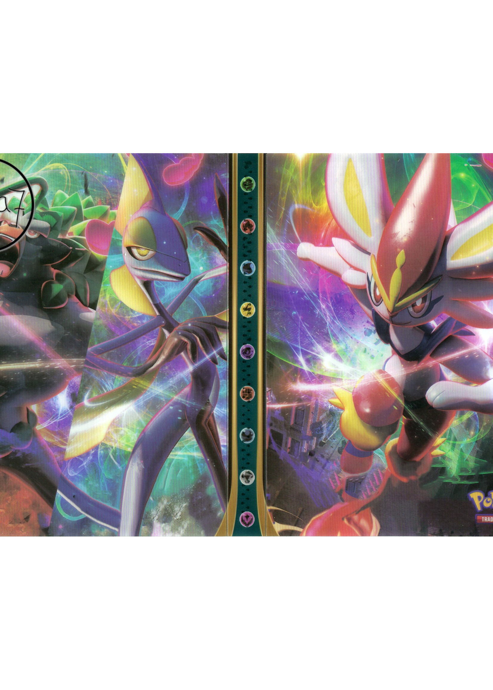 Pokemonmap voor 240 kaarten Cinderace, Inteleon, Rillab