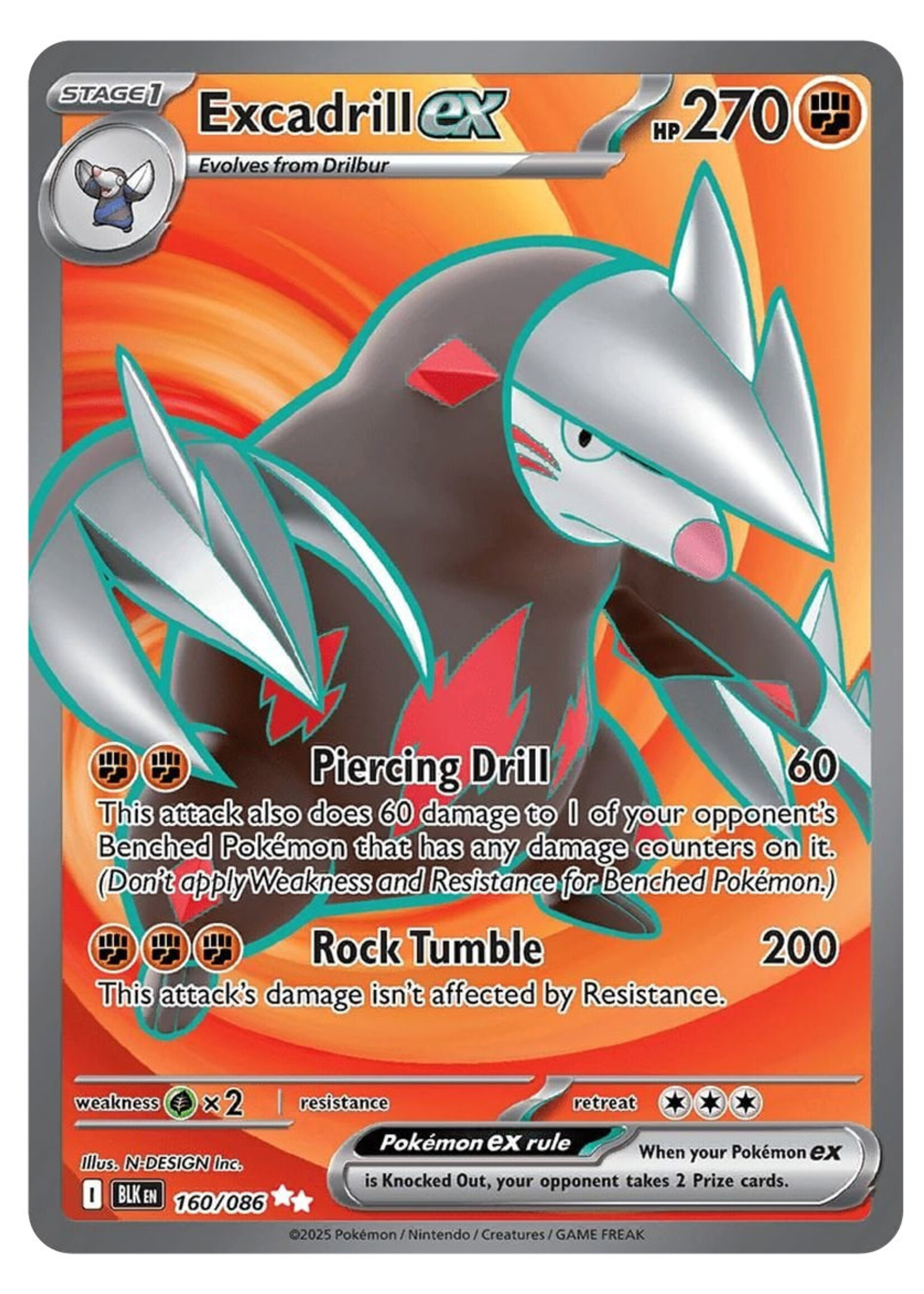 Excadrill Ex 160 (BLK): near mint