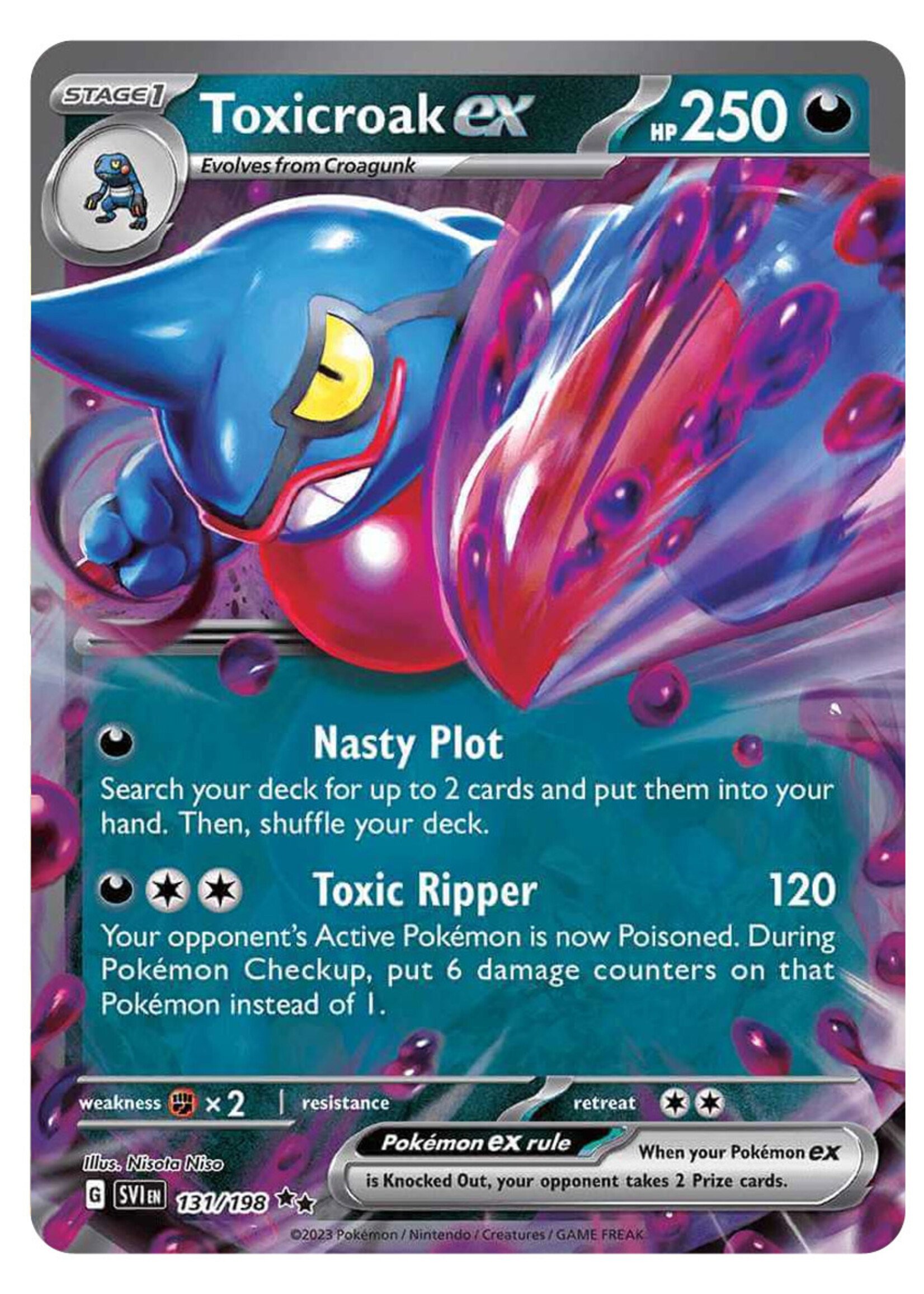 Toxicroak Ex 131 (SVI): excellent