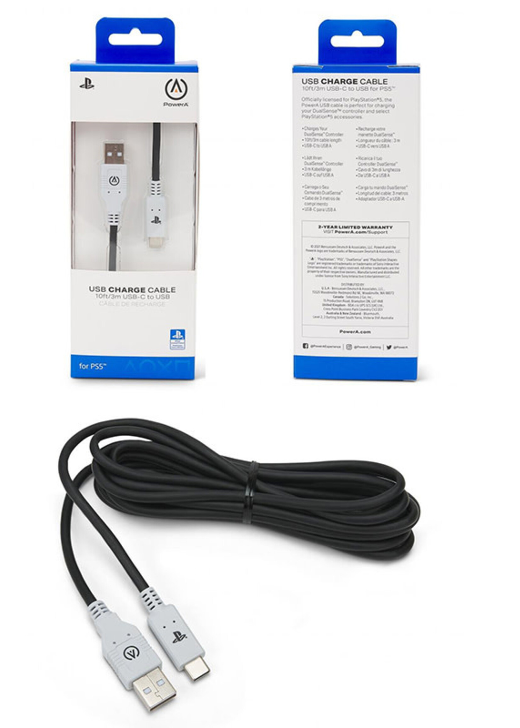 Official Playstation 5 Usb Charge Cable 3M
