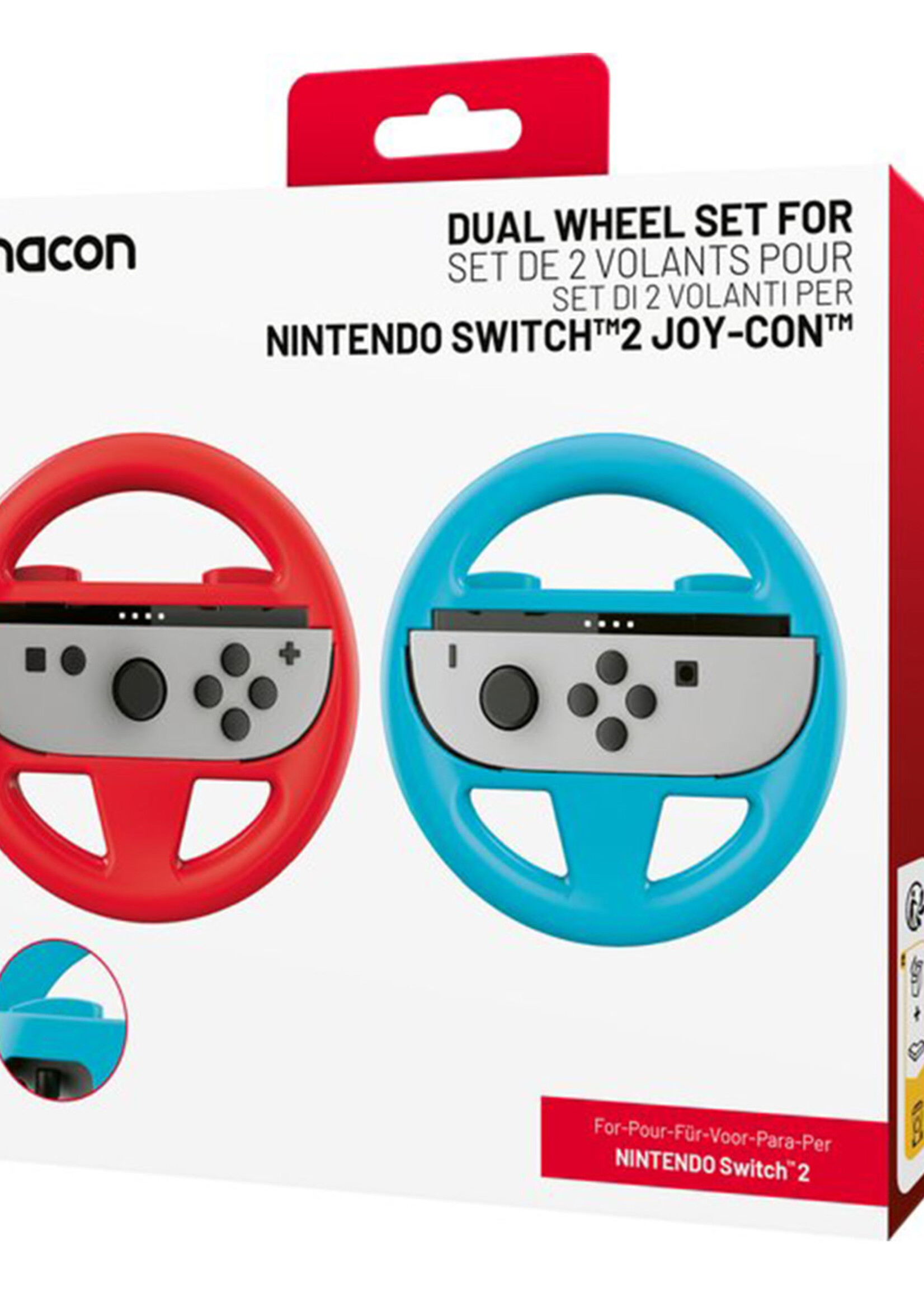 Nacon Set of 2 Joy-Con Racing  Wheels R/B Nintendo Switch