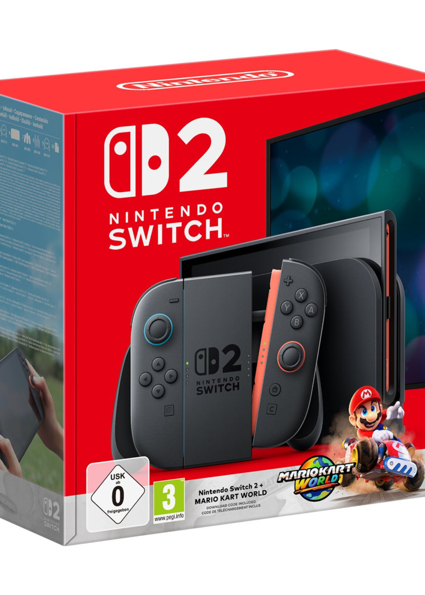 Nintendo Switch 2 Console Zwart + Mario Kart Bundle