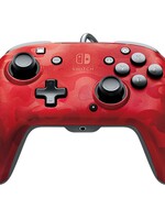 Faceoff Deluxe+ Audio Wired Controller Red Camo Switch