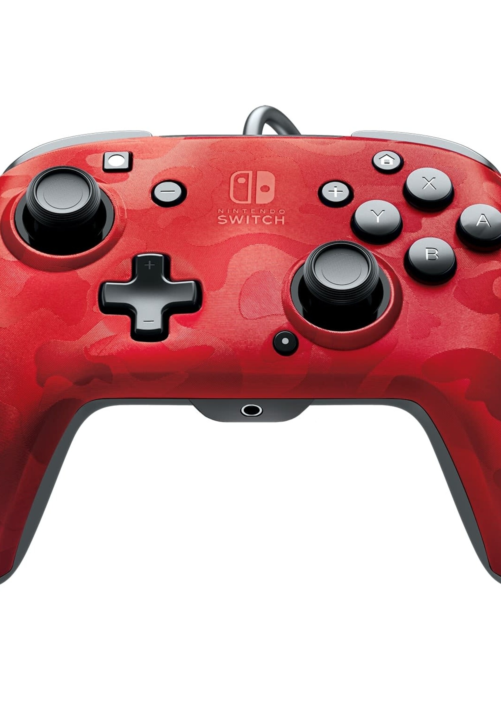 Faceoff Deluxe+ Audio Wired Controller Red Camo Switch