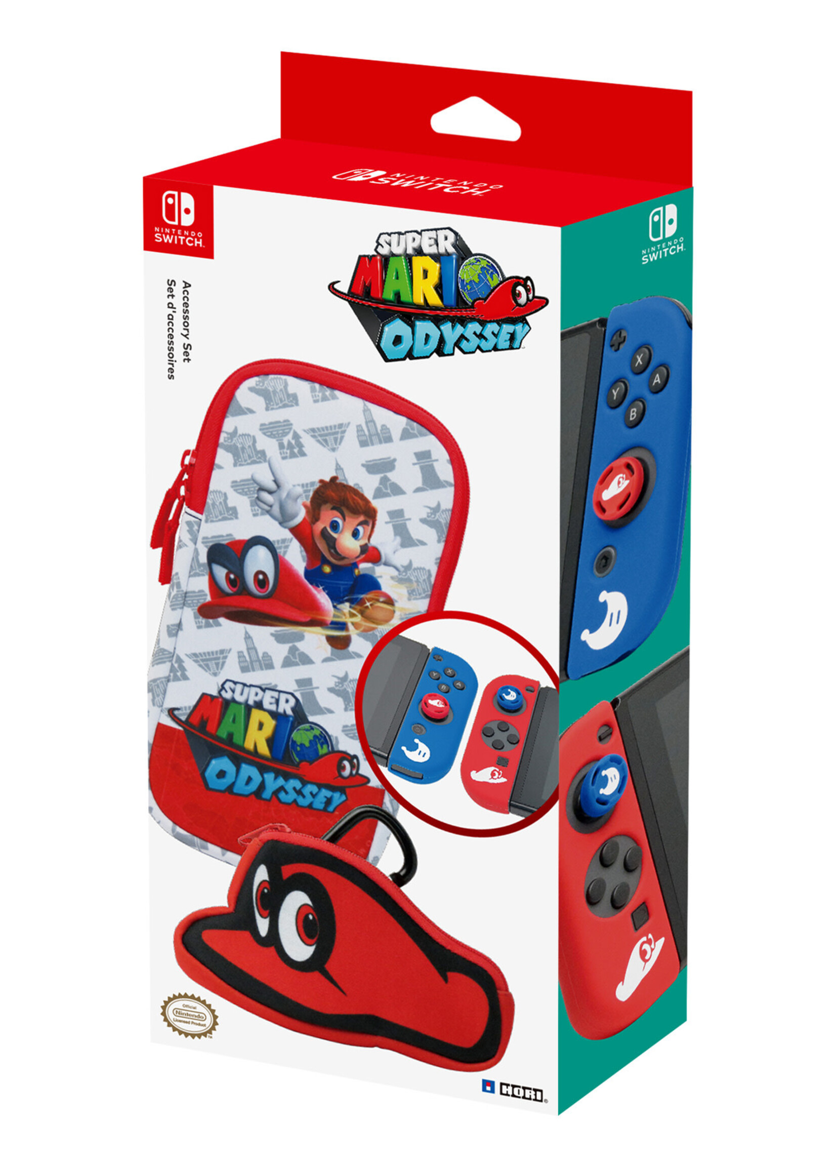 Hori Accessory Set Mario Odyssey Switch
