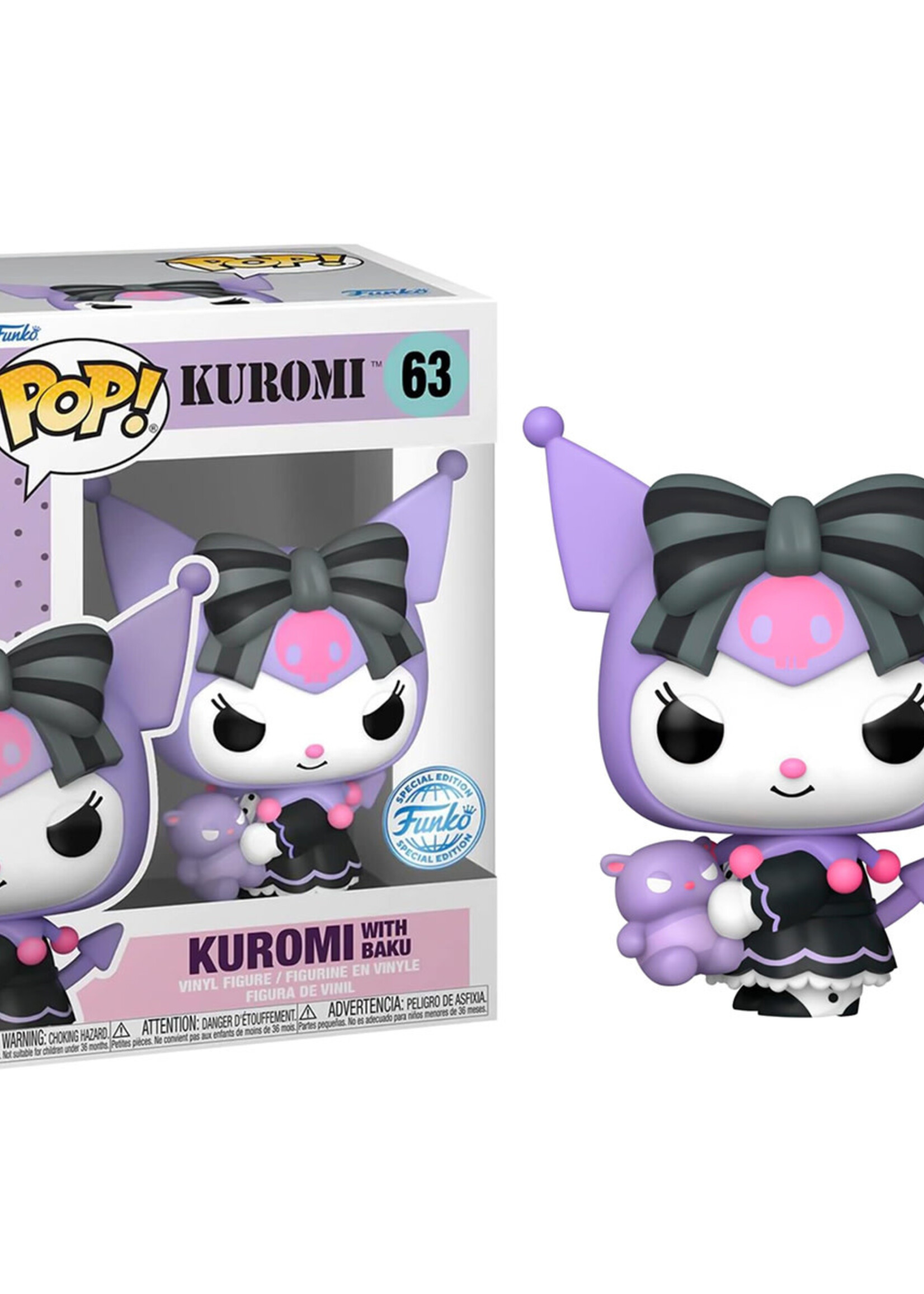 Sanrio Funko Pop N° 63 Kuromi With Baku