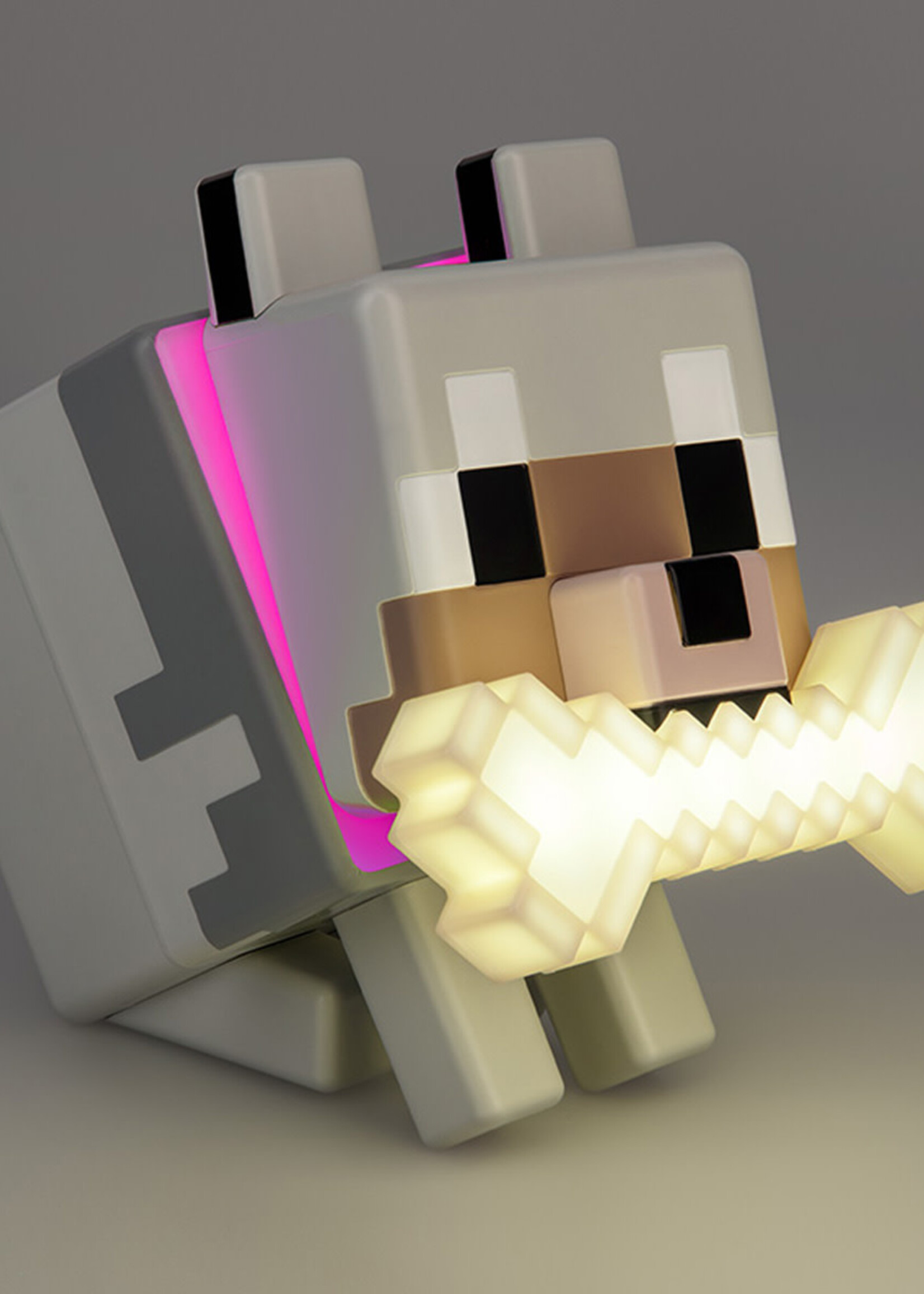 Minecraft Wolf Globuddies Lamp 14cm