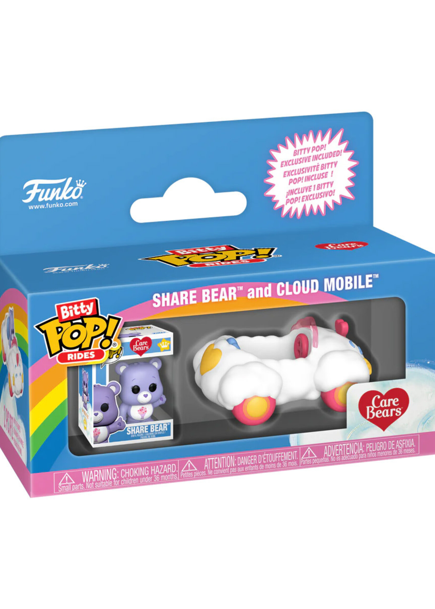 Care Bears Bitty Pop Ride Share Bear with Cloud Mobile