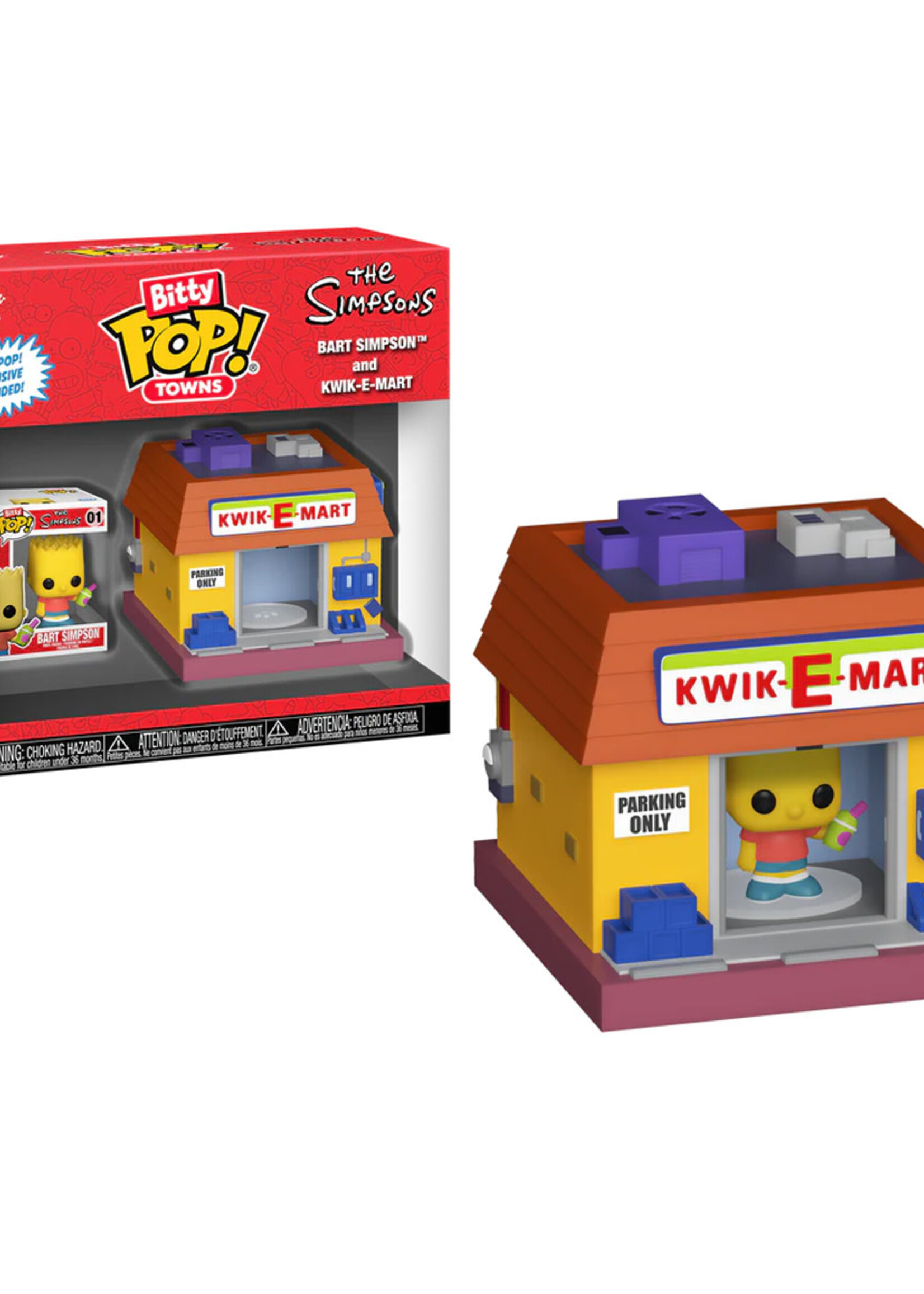 The Simpsons Bitty Pop Town Bart Simpson and Kwik-E-Mart