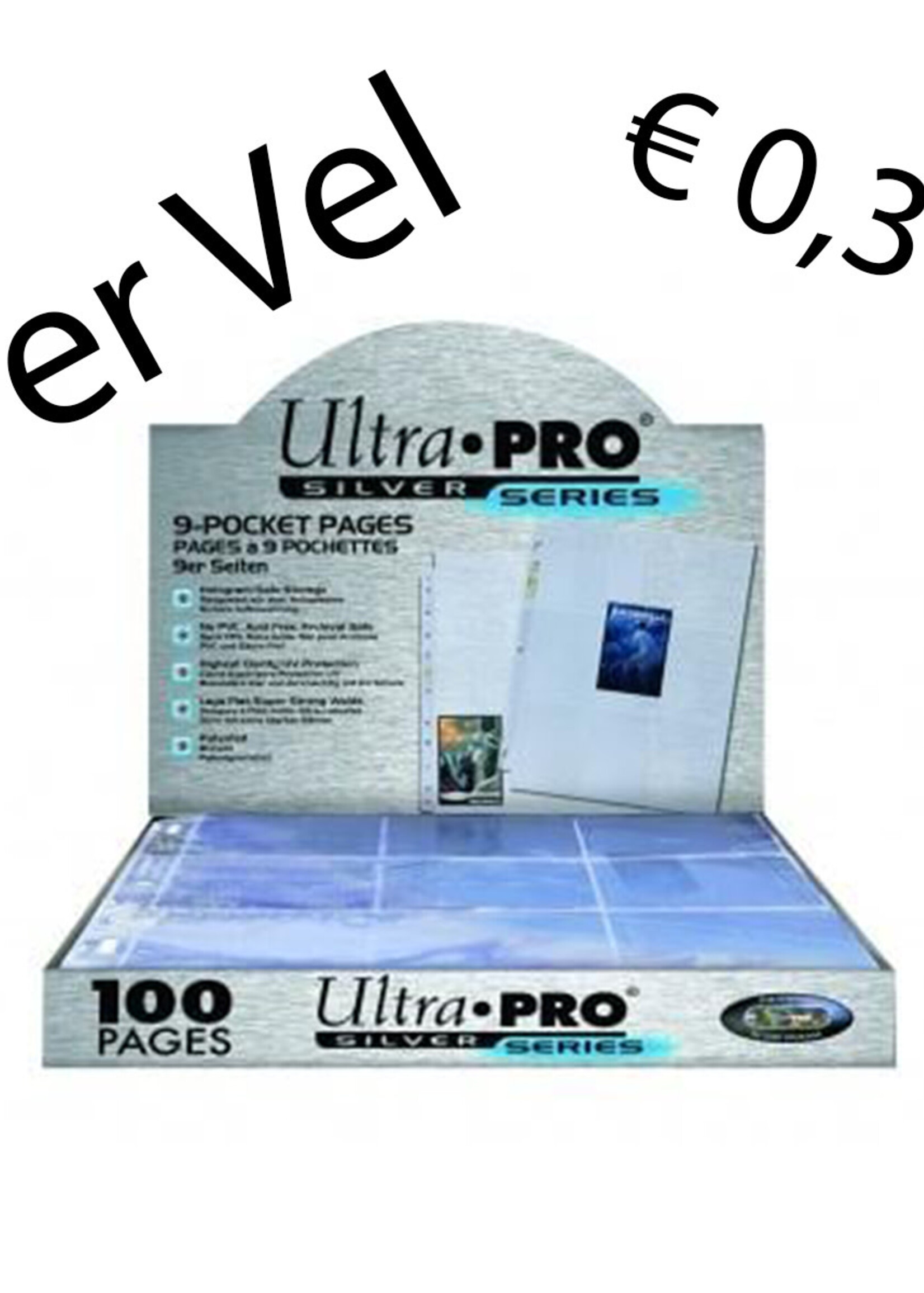 Ultra Pro 9-Card Pages Silver '11 Hole' -
