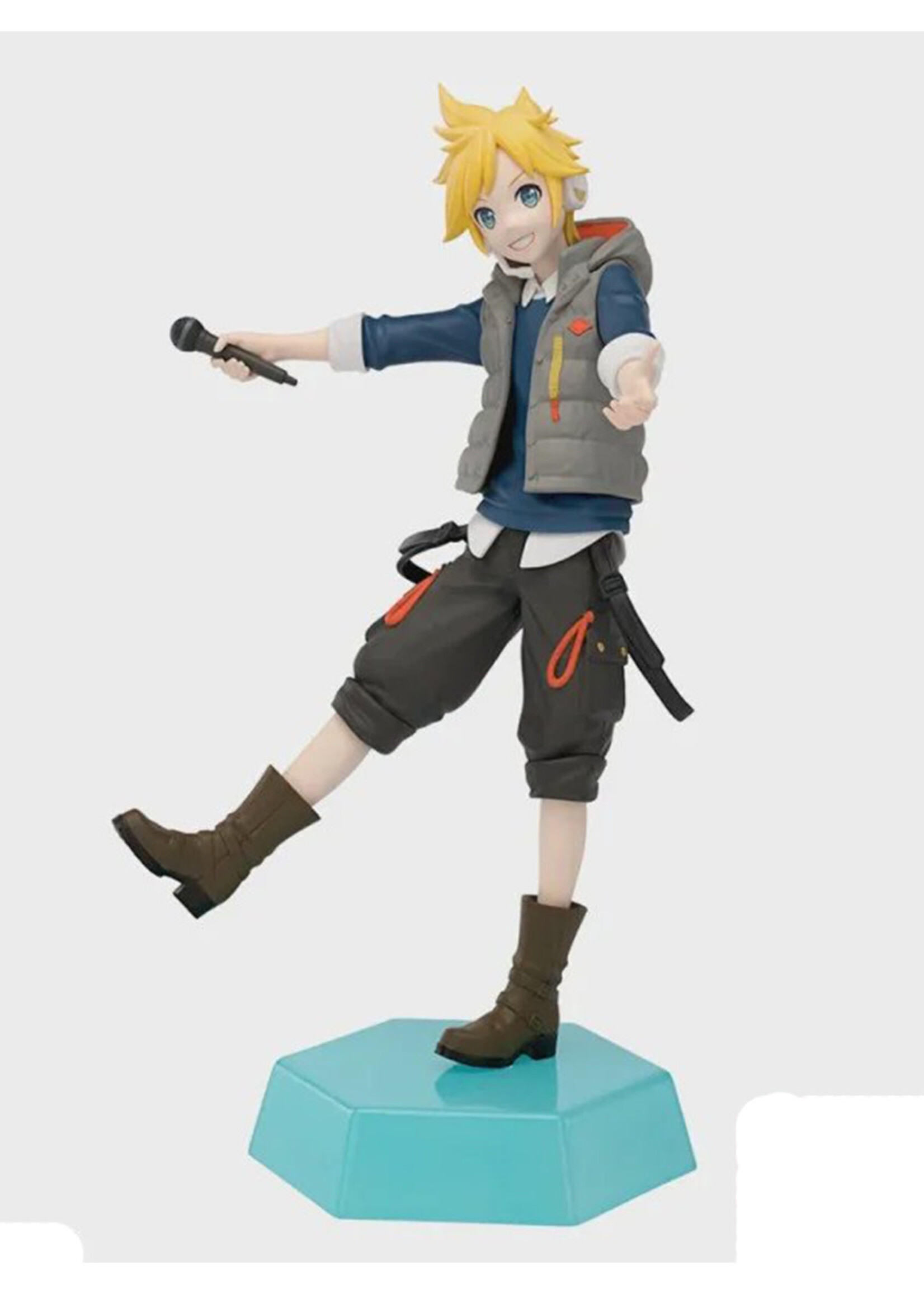 Hatsune Miku Street Sekai Kagamine Len Statue 15cm