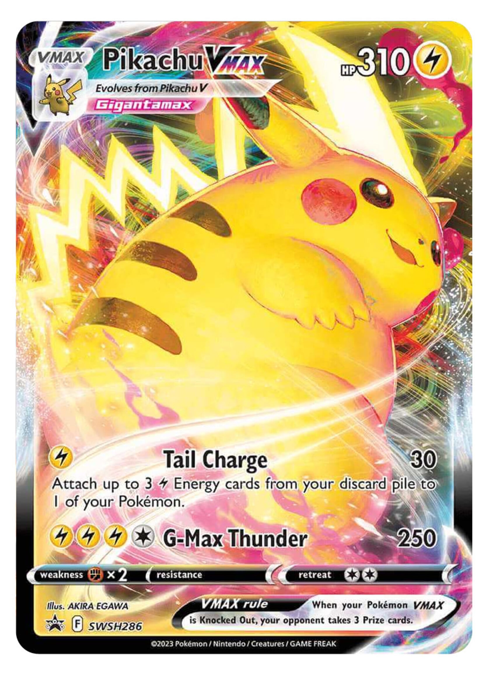 Pikachu Vmax 286 (SWSH): excellent
