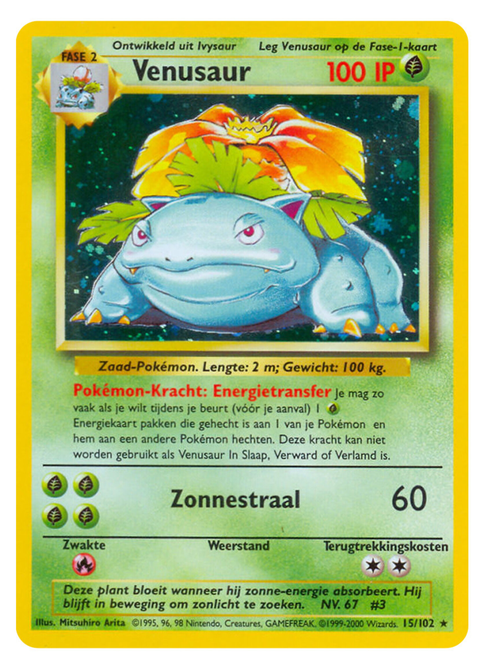 Venusaur 15 (BS) NL Beckett Grade 4.5: very good/excellent