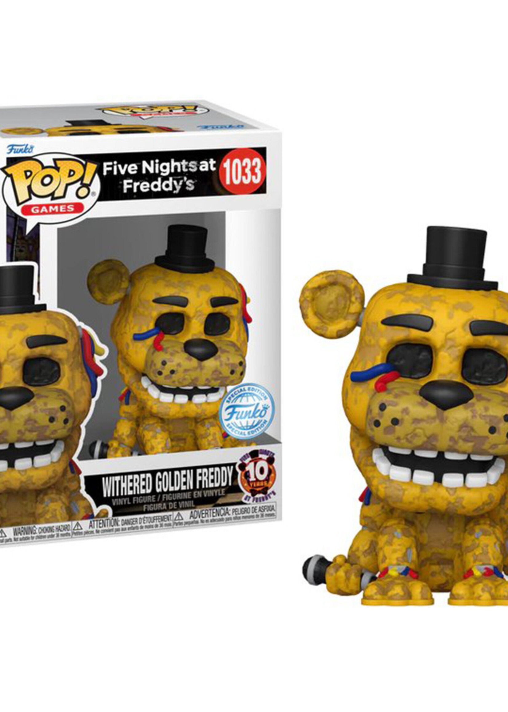 Five Nights At Freddy's Funko Pop N° 1033 Withered Golden Freddy