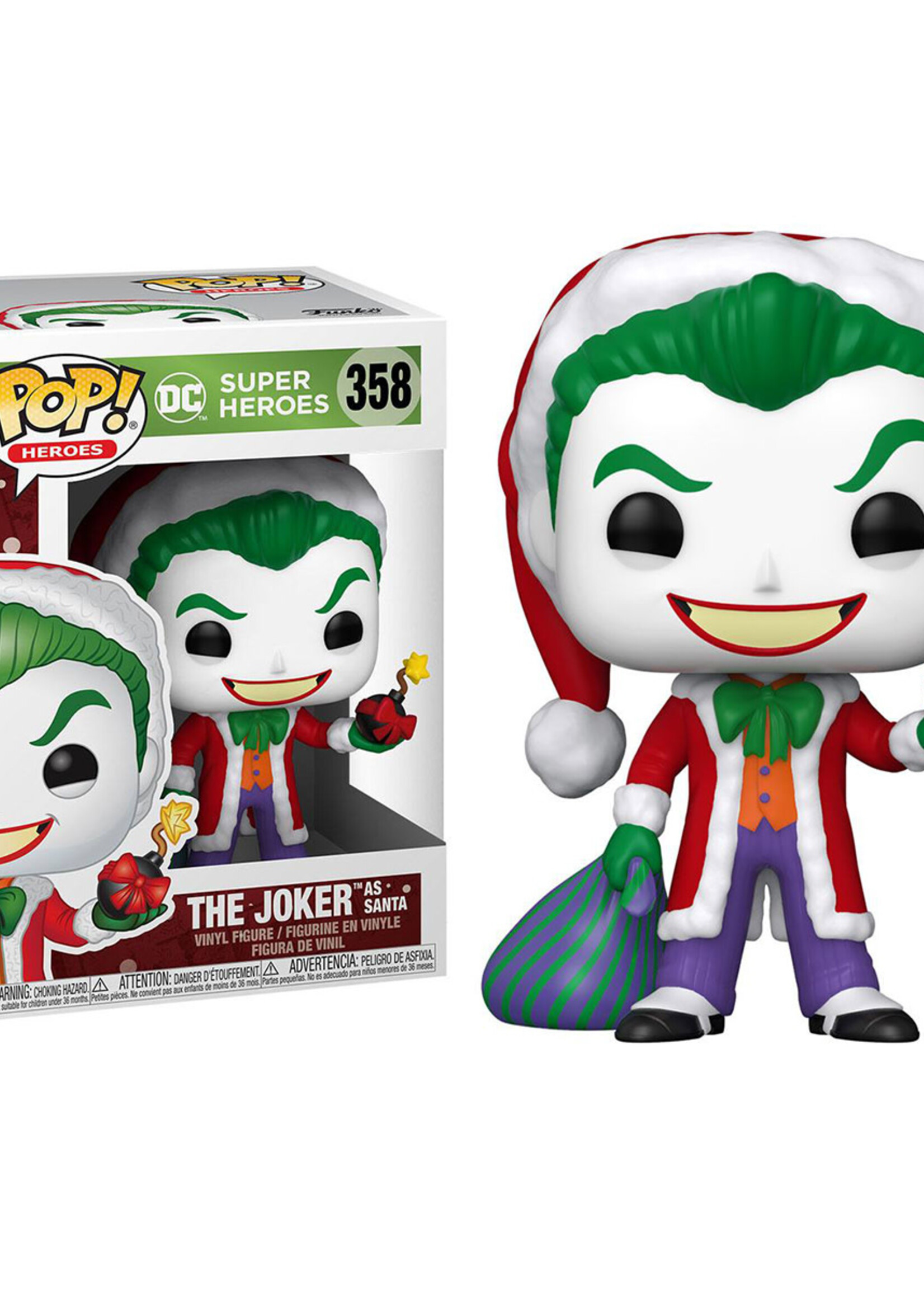 Dc Comics Funko Pop N° 358 The Joker As Santa