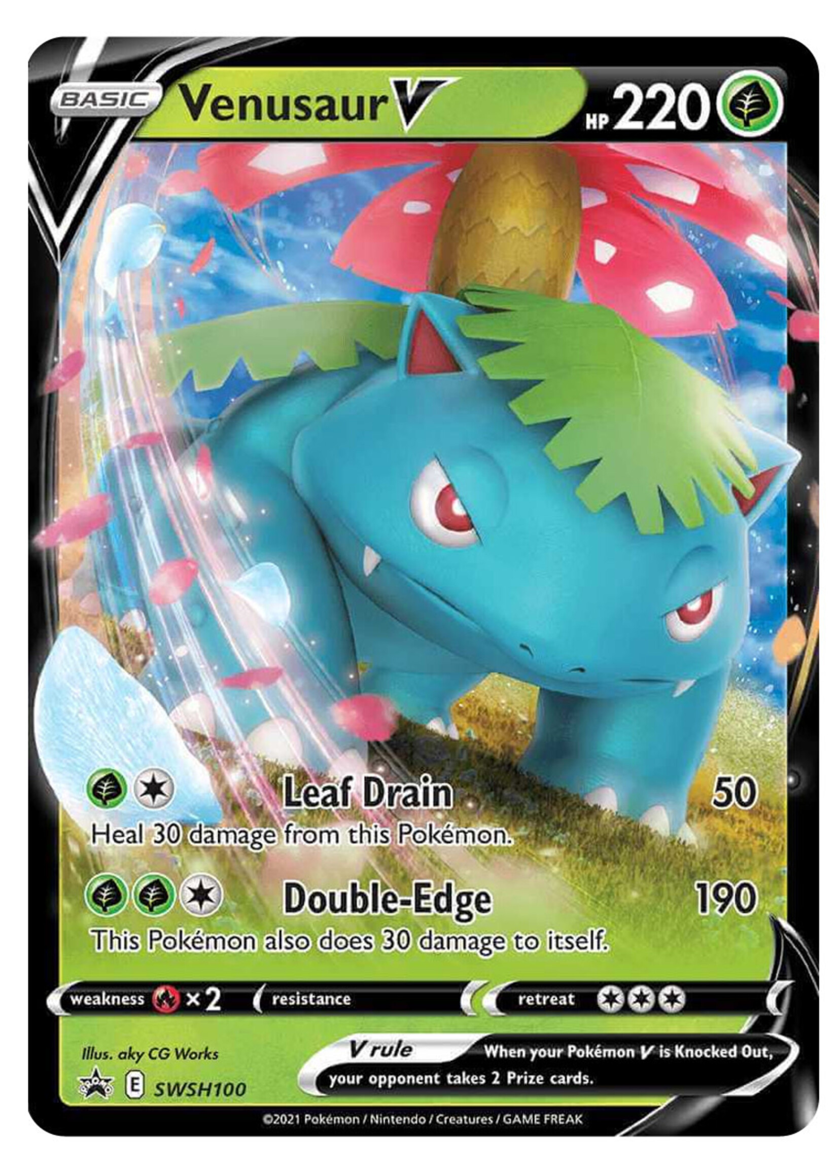 Venusaur V 100 (SWSH): near mint