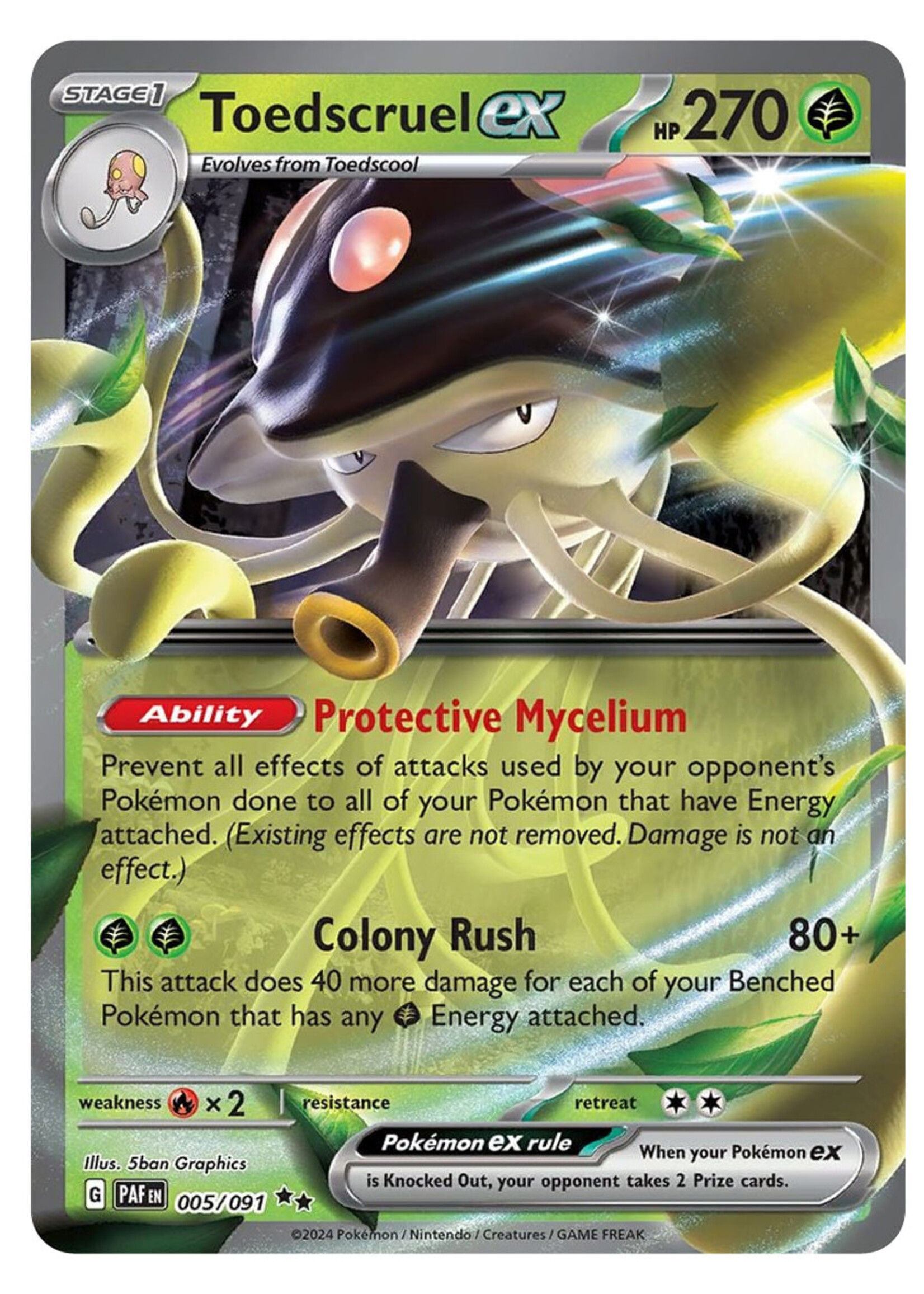 Toedscruel Ex 5 (PAF): near mint