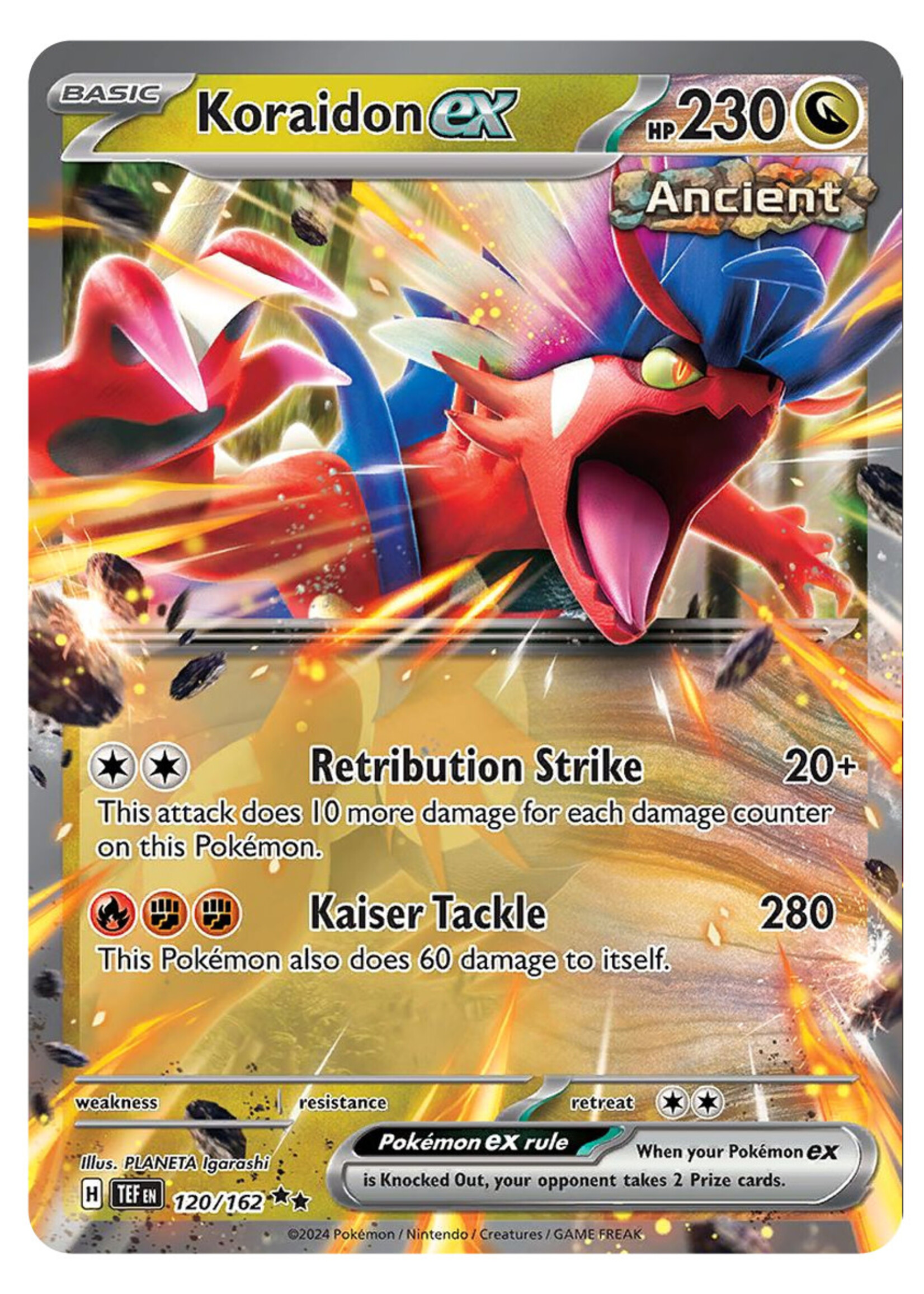 Koraidon Ex 120 (TEF): near mint