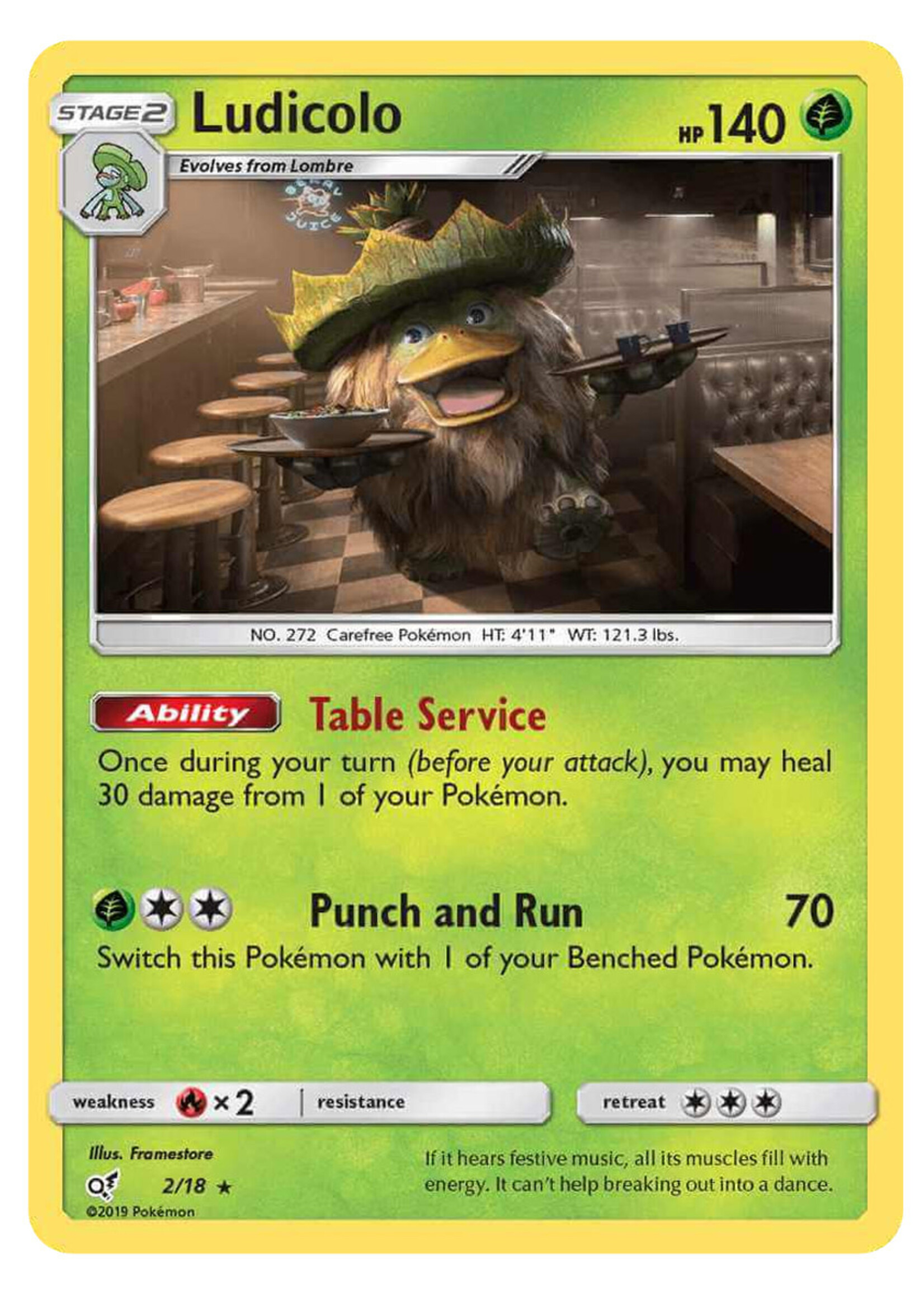 Ludicolo 2 (DET): excellent