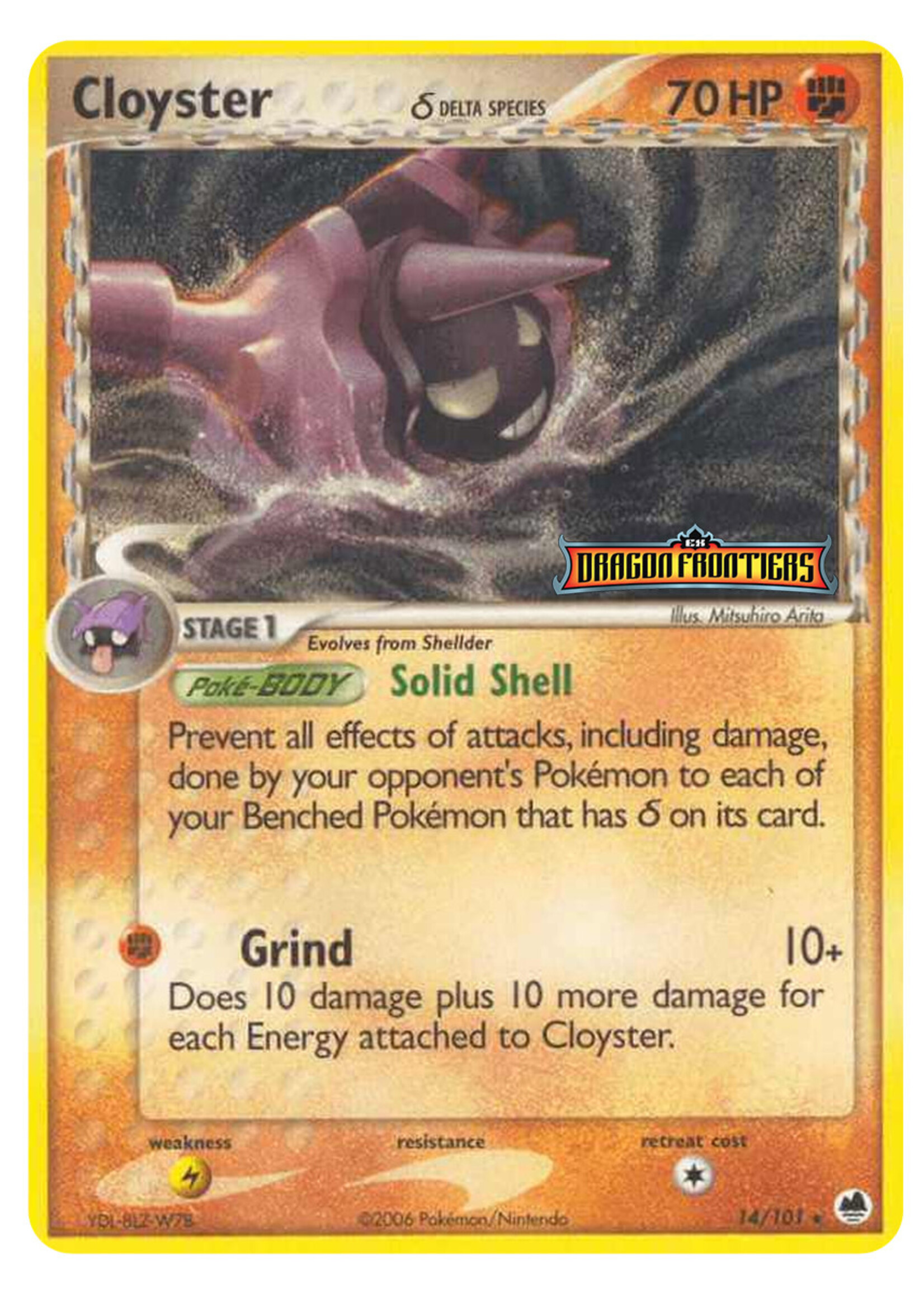 Cloyster 14 (DF) Stamped: excellent