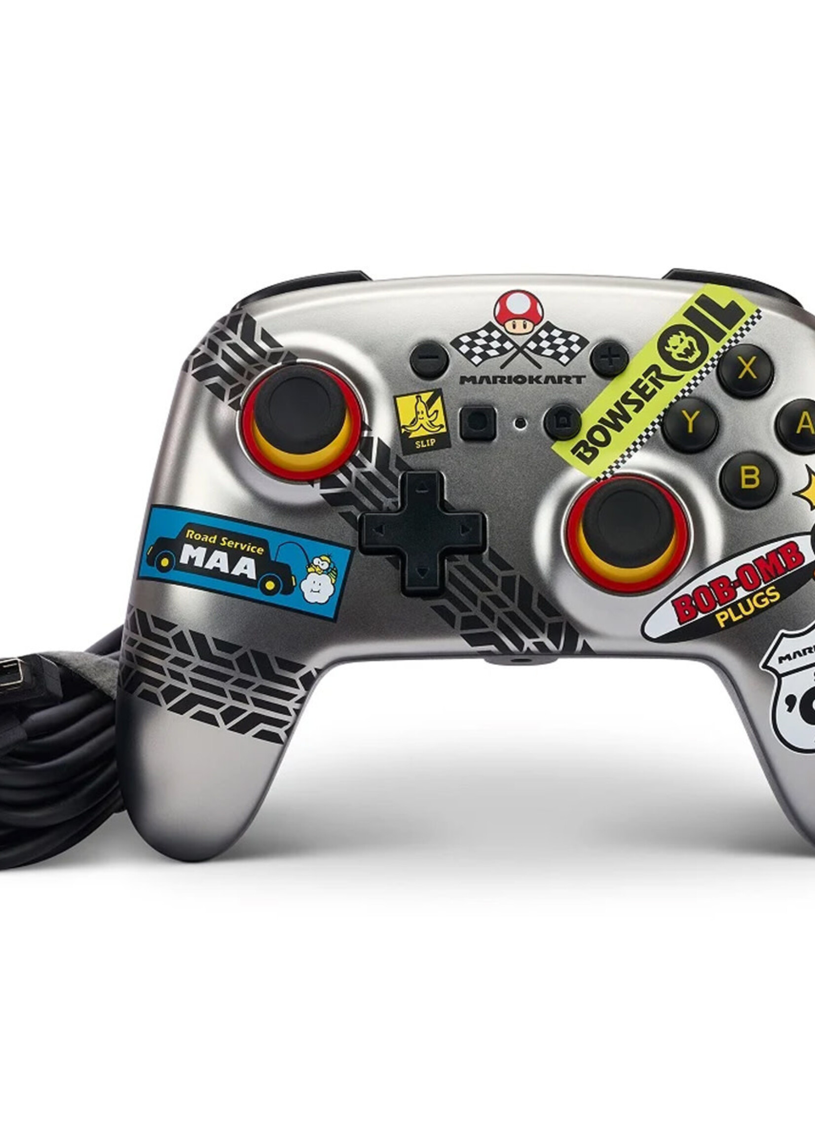 PowerA Wired Controller Mario Kart Metallic