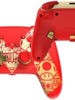 PowerA Wired Enhanced Controller Golden Mario Switch