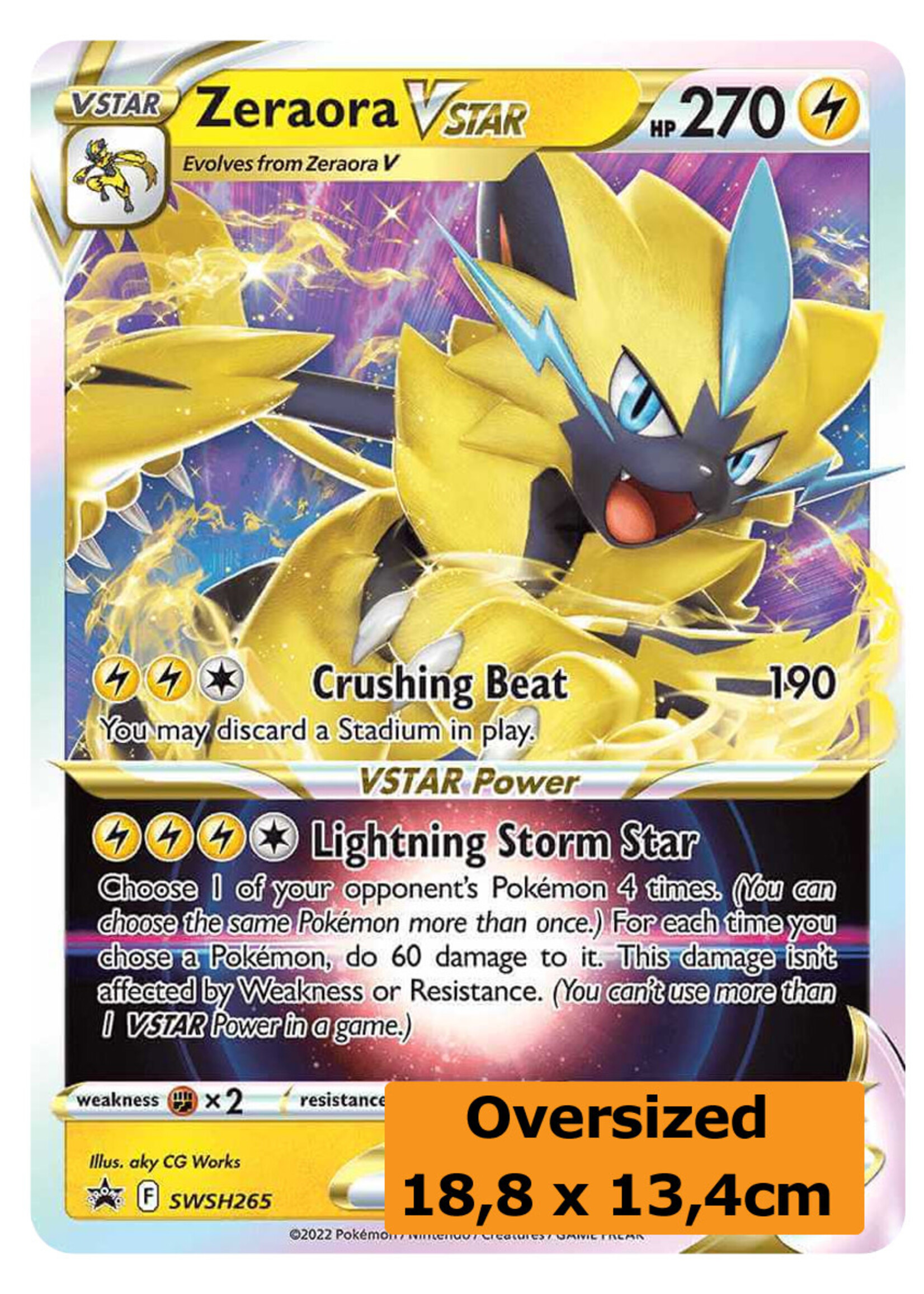 Zeraora Vstar 265 (SWSH) Grote Kaart: near mint