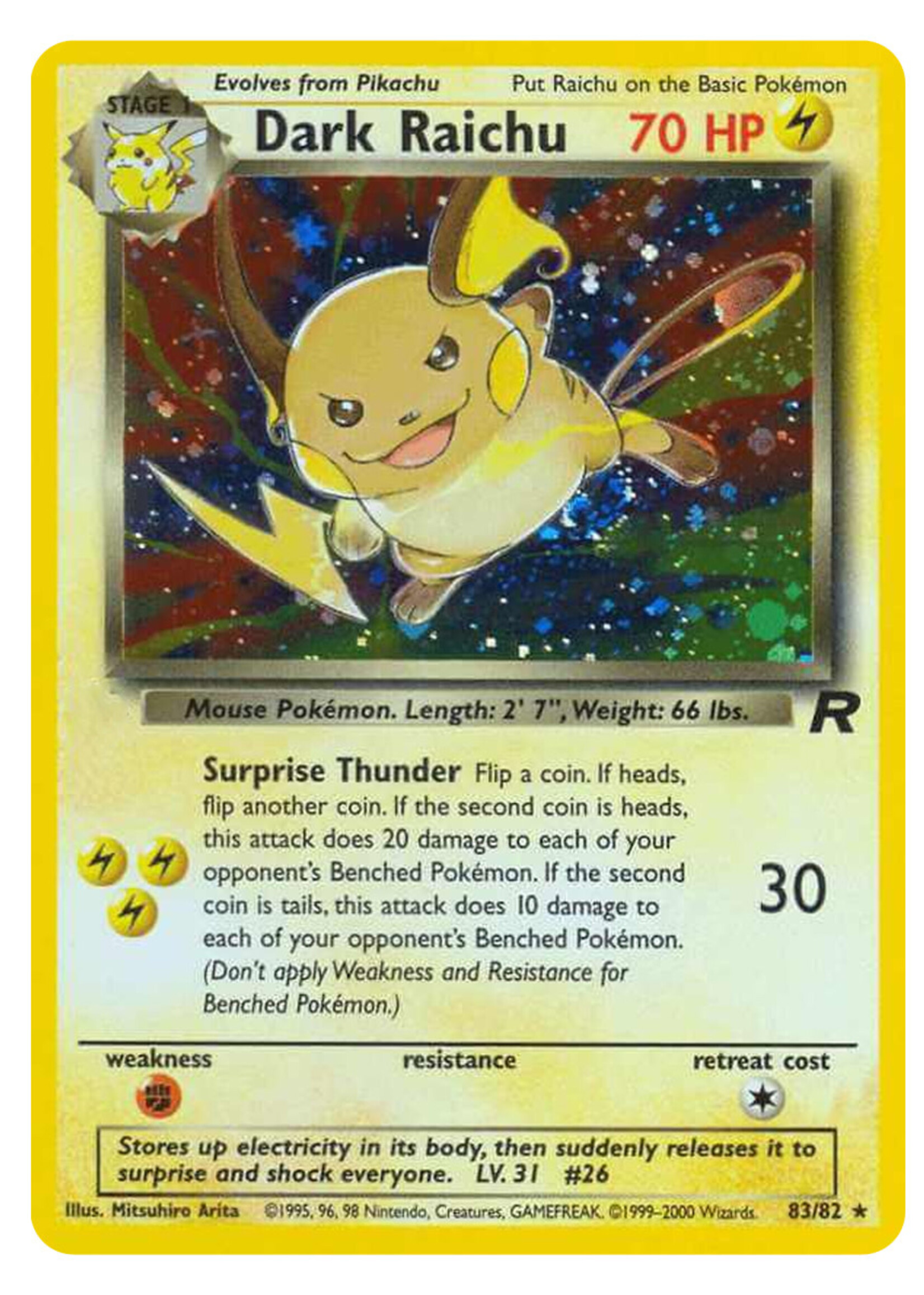 Dark Raichu 83 (TR): good+