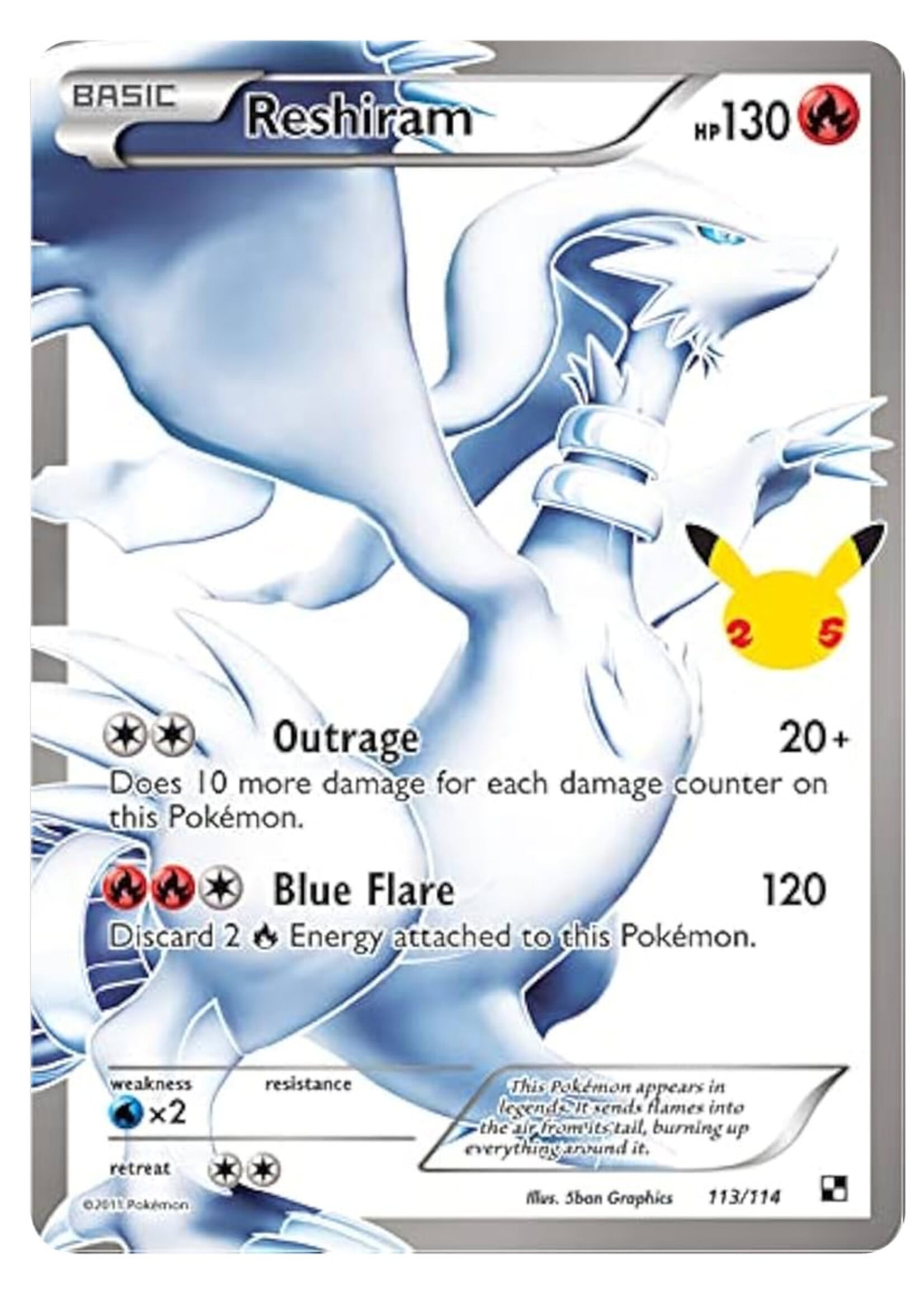 Reshiram 113 (CEL):  good