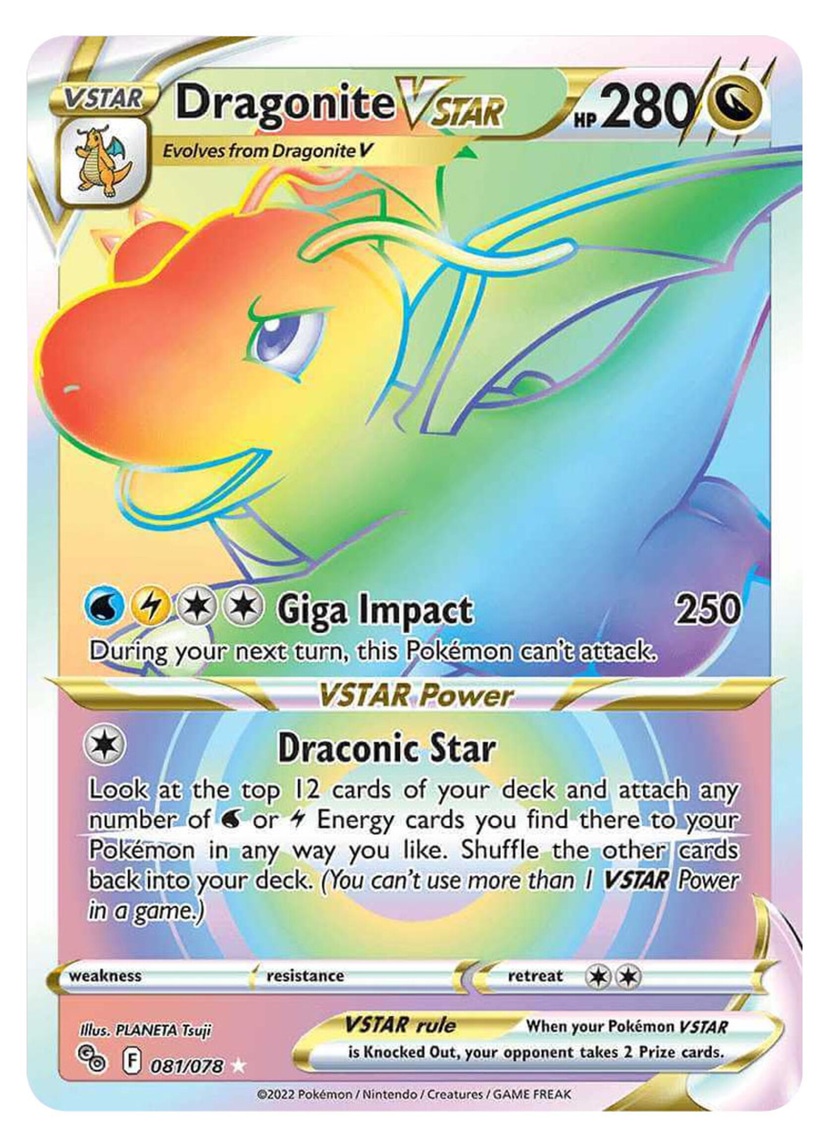 Dragonite Vstar 81 (PGO): played