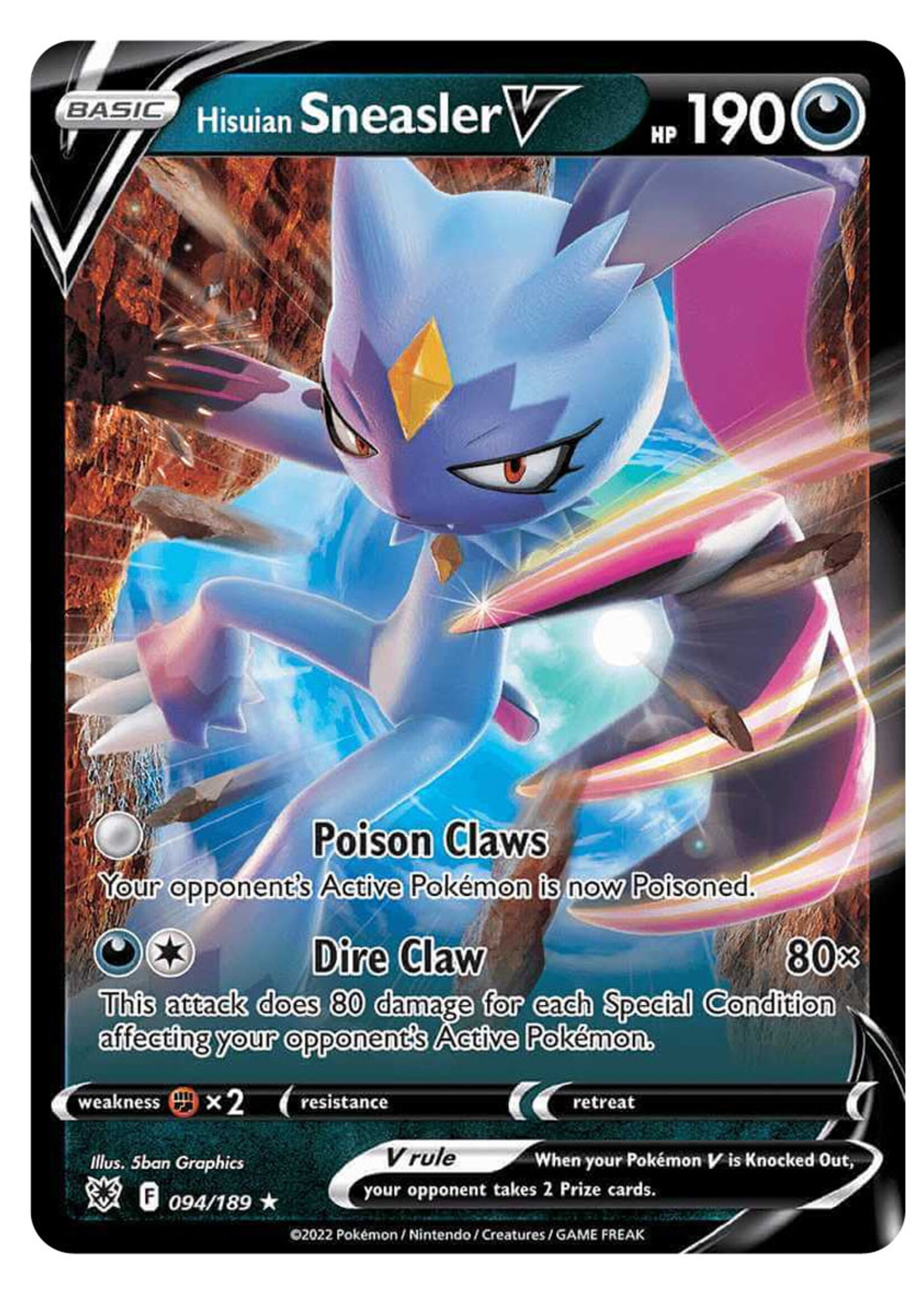 Hisuian Sneasler V 94 (ASR): near mint