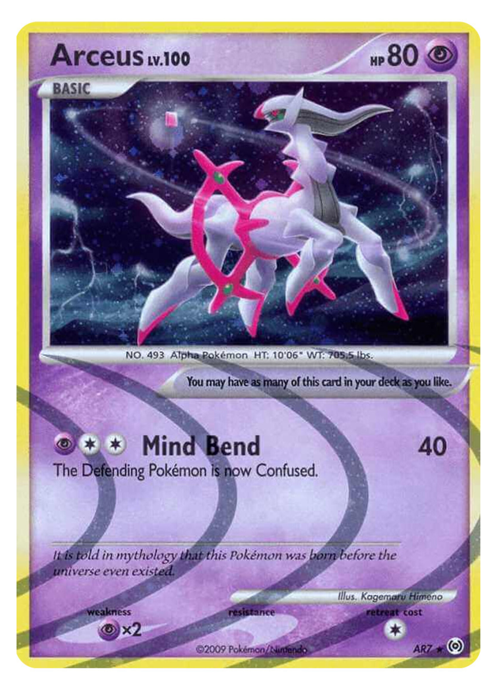 Arceus Lv. 100 AR7 (AR): excellent