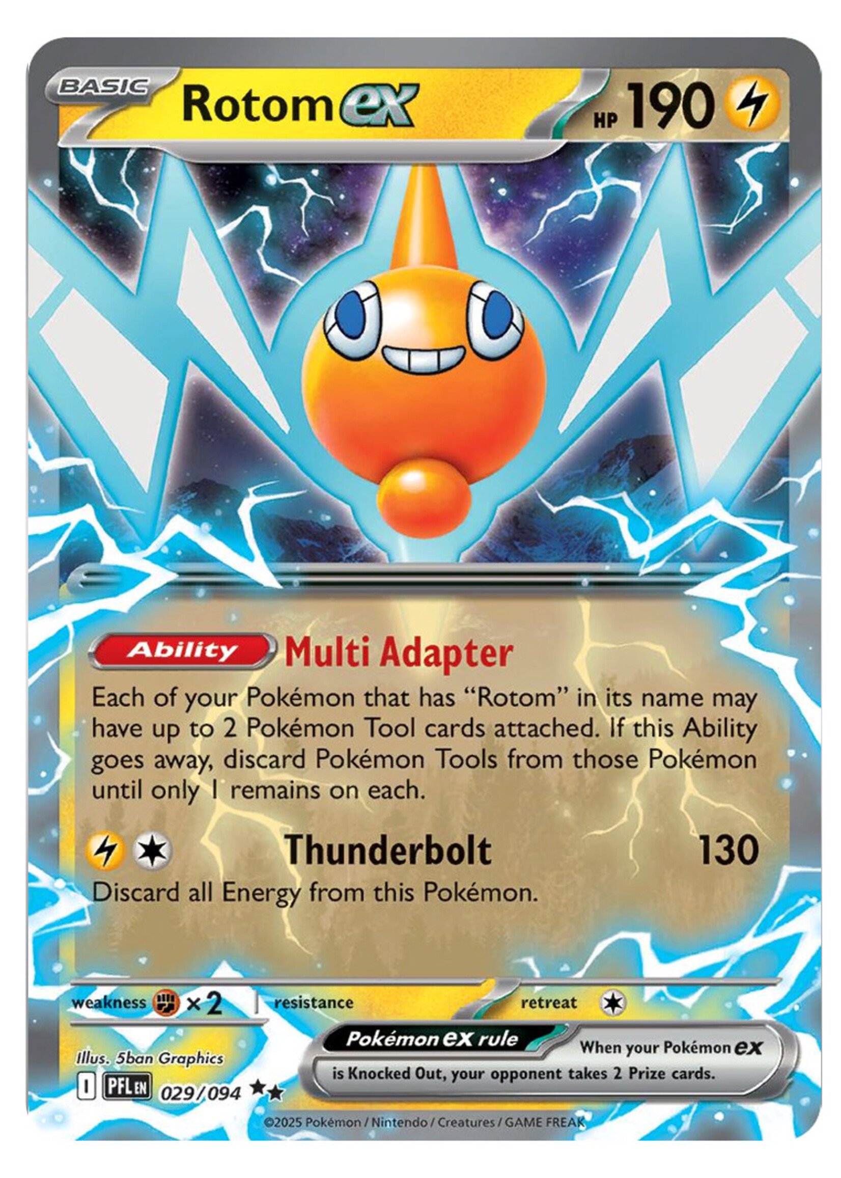 Rotom Ex 29 (PFL): near mint