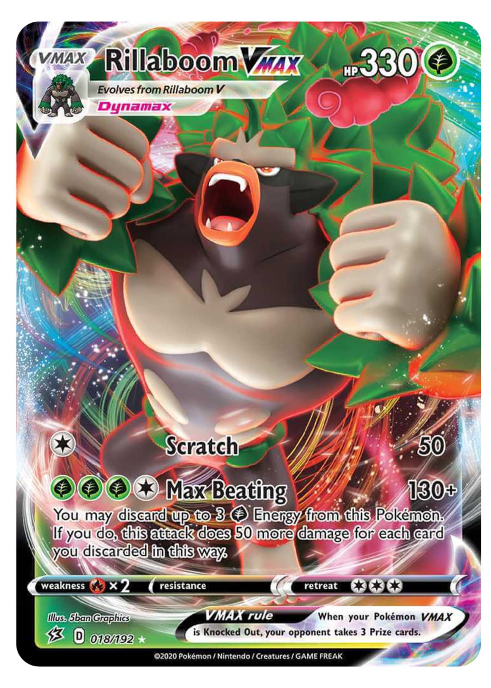 Rillaboom Vmax 18 (RCL): good