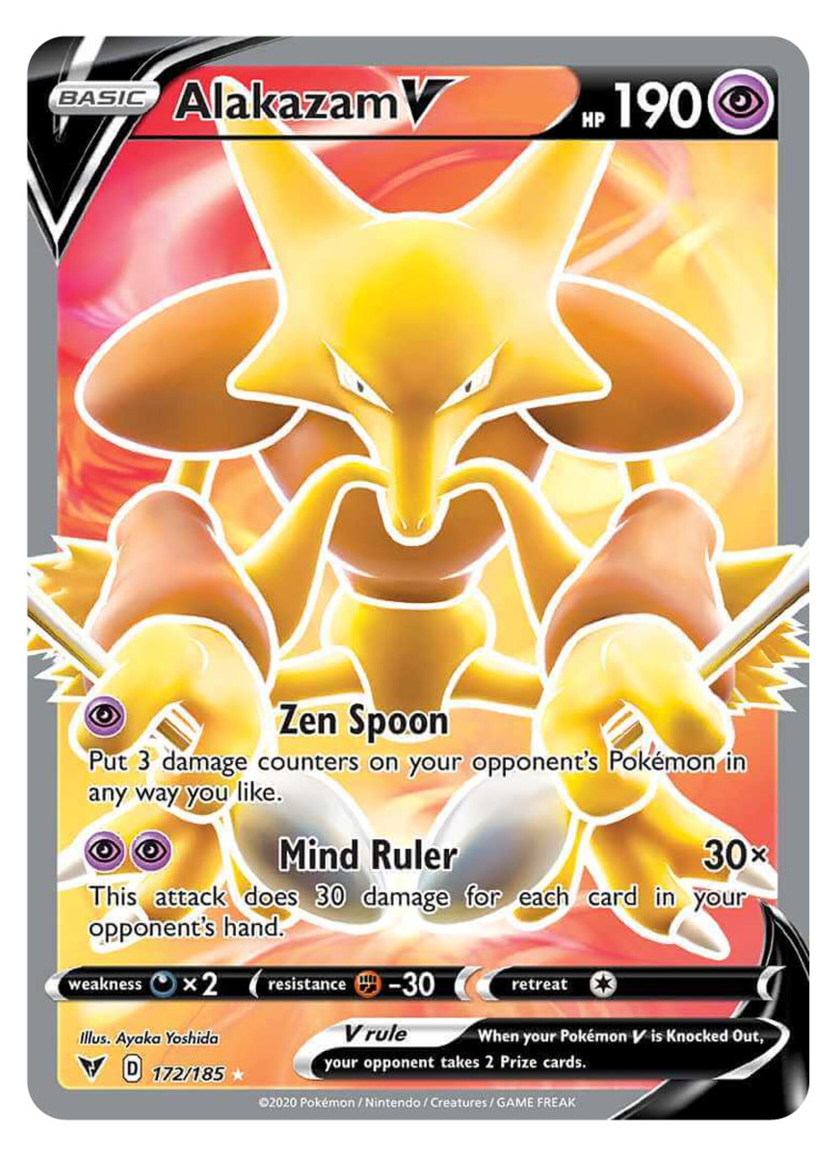 Alakazam V 172 (VIV): near mint