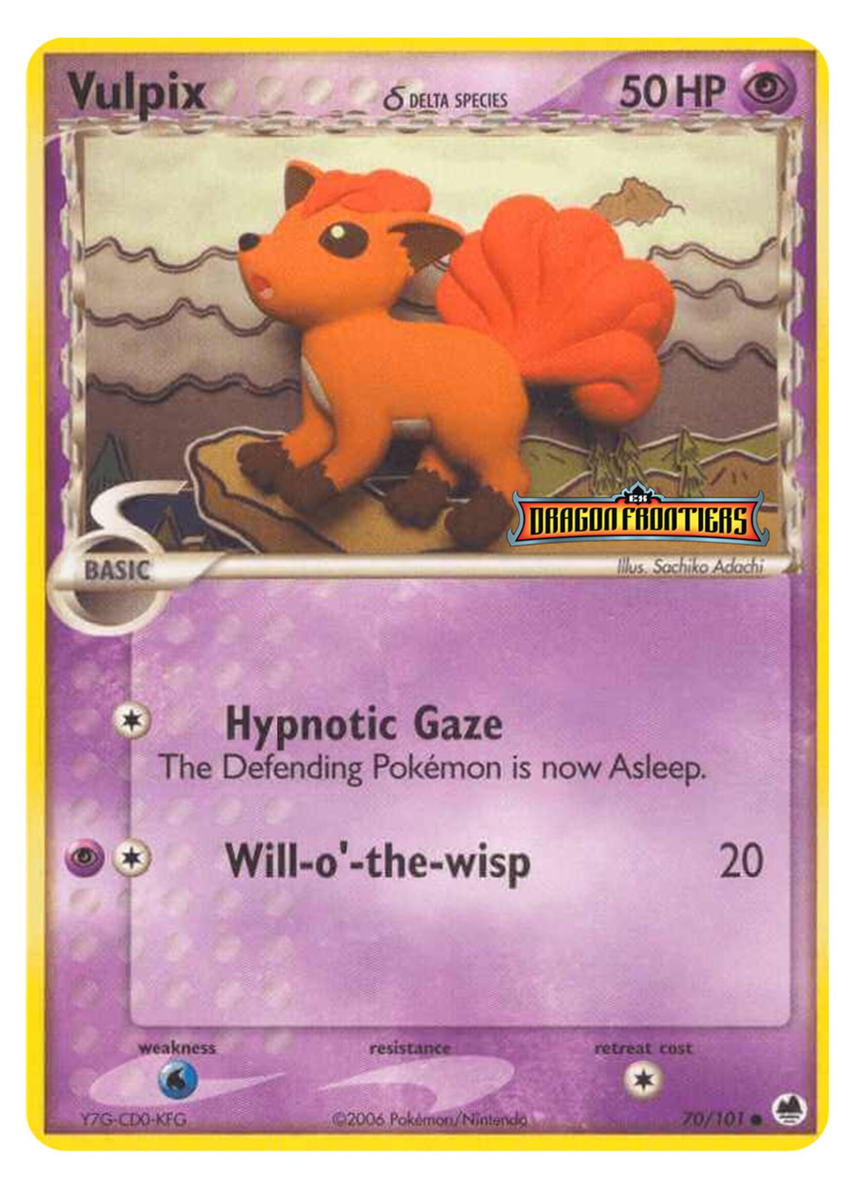 Vulpix Delta Species 70 (DF) Stamped: excellent