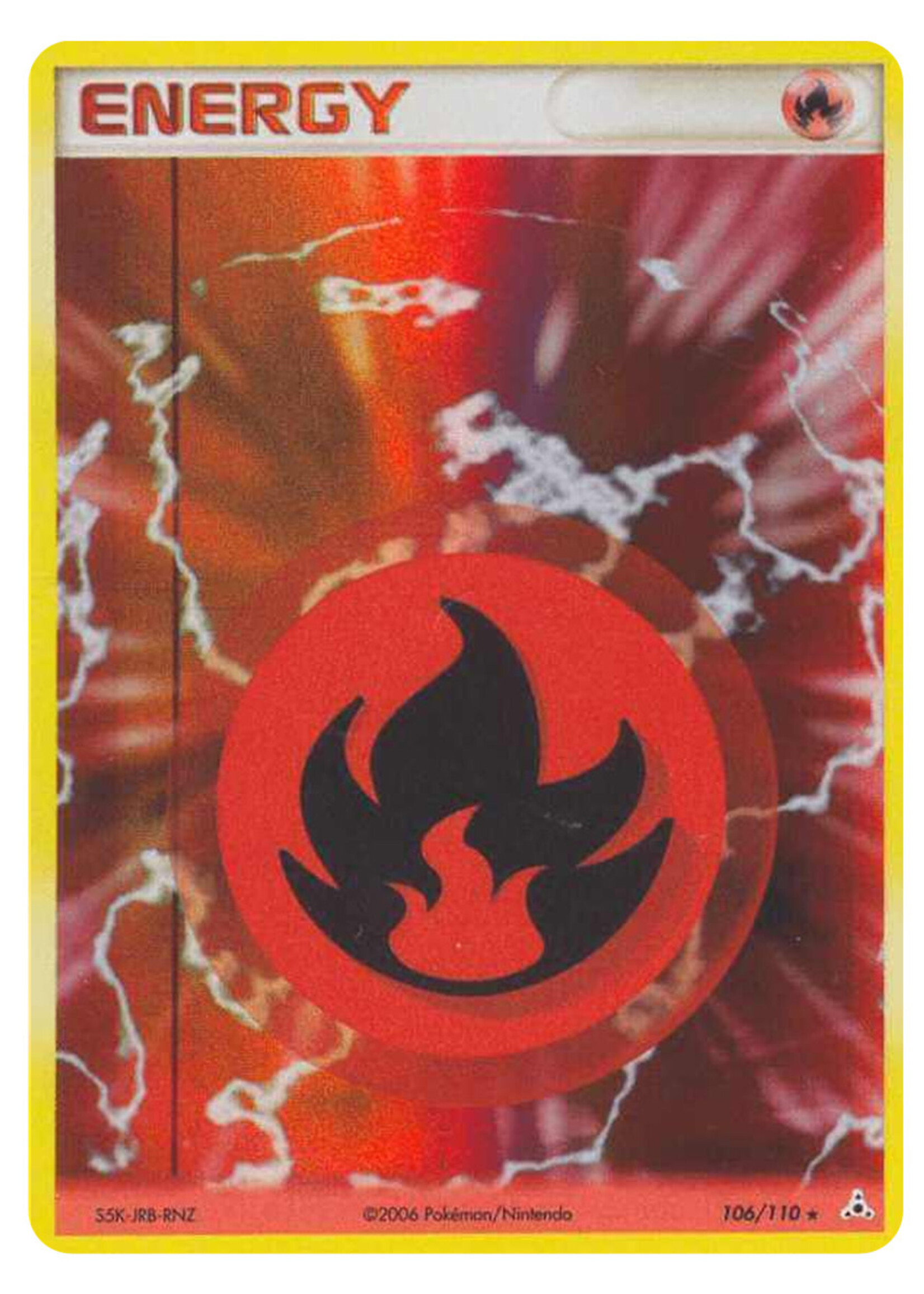 Fire energy 106 (HP) Holo: good
