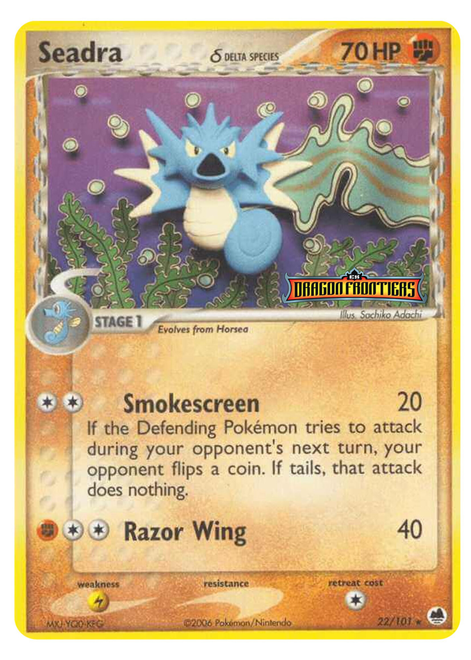 Seadra Delta Species 22 (DF) Stamped: excellent