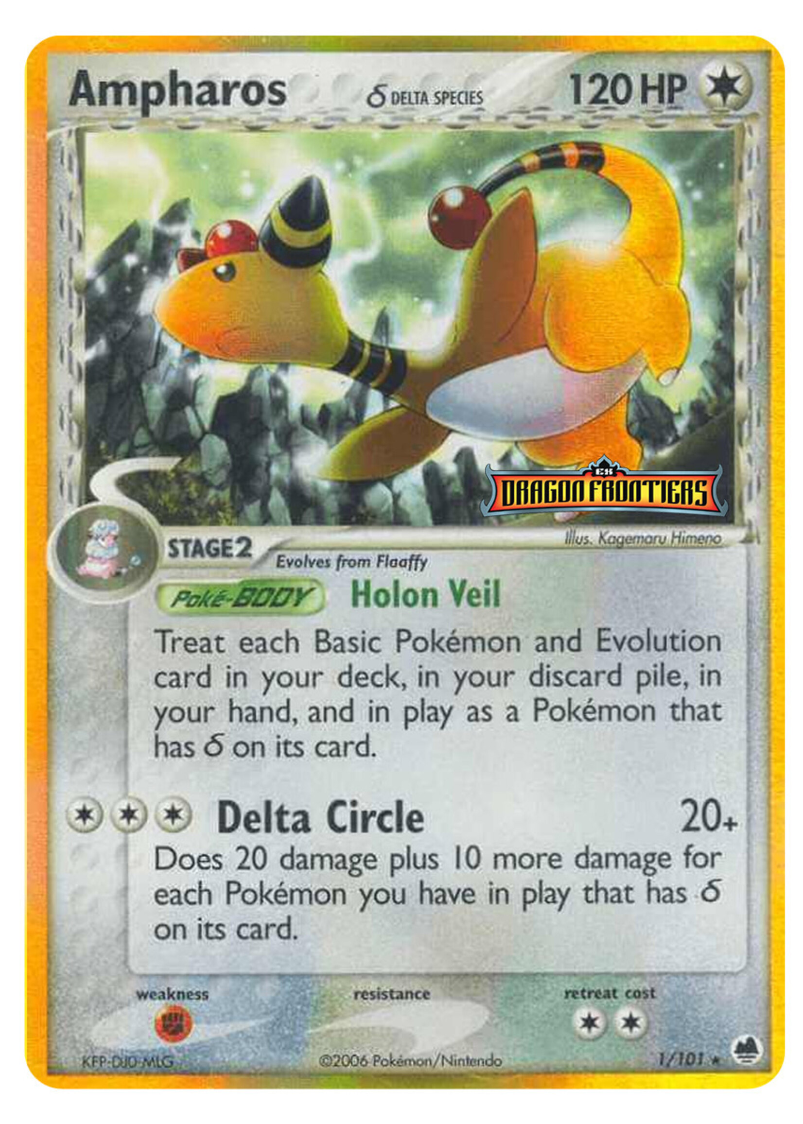 Ampharos Delta Species 1 (DF) Stamped: played
