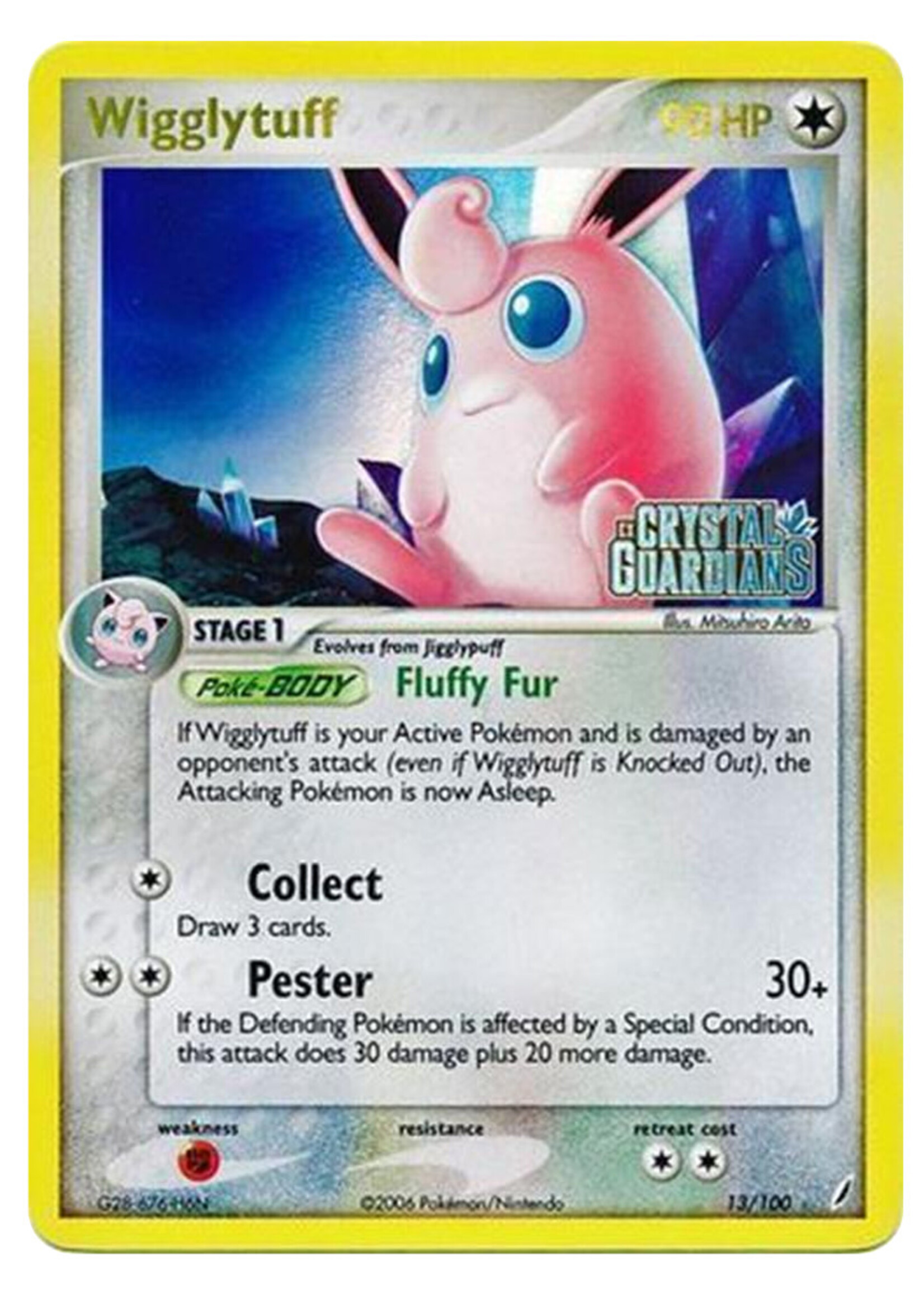 Wigglytuff 13 (CG) Stamped: light played