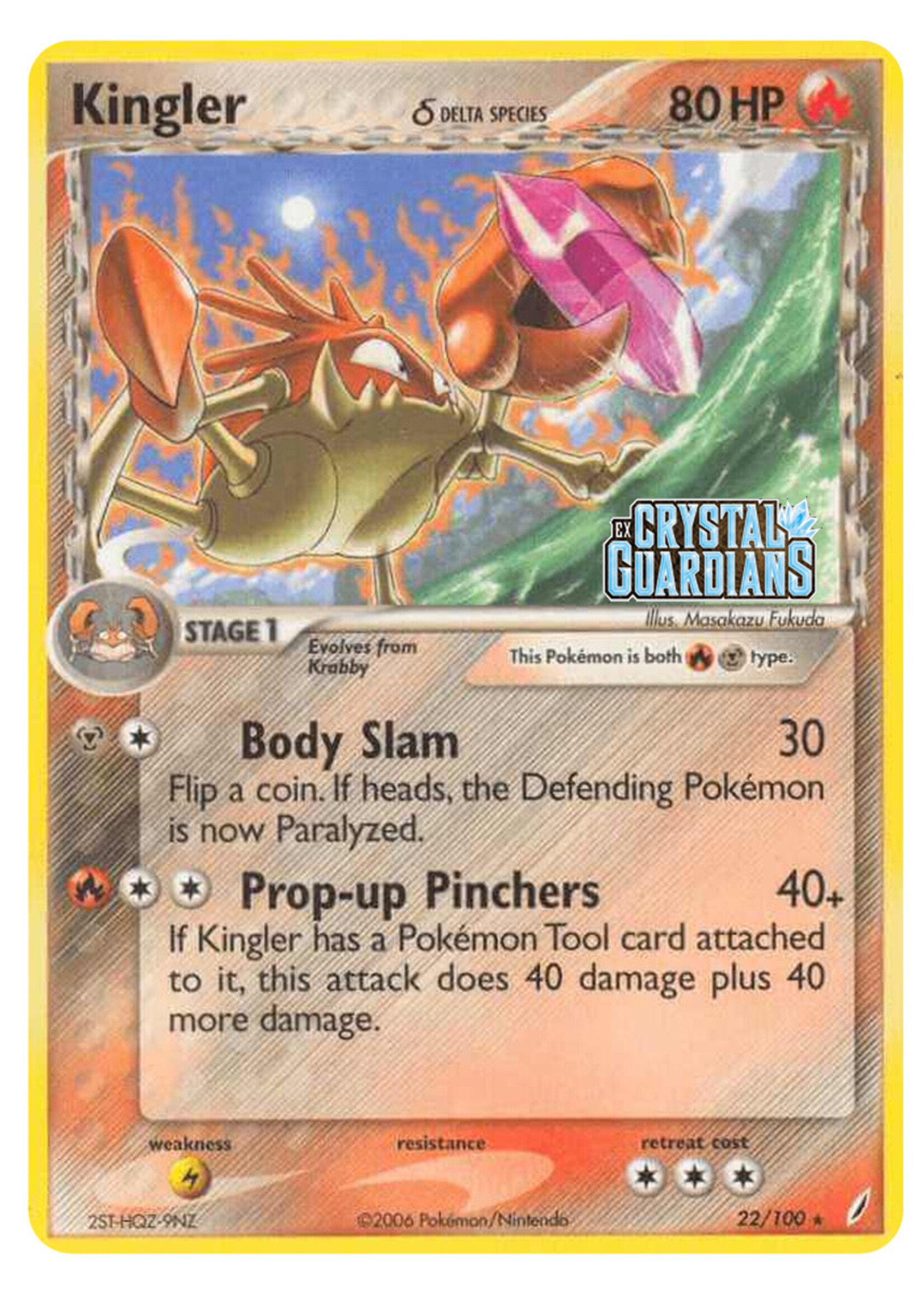 Kingler Delta Species 22 (CG) Stamped: played