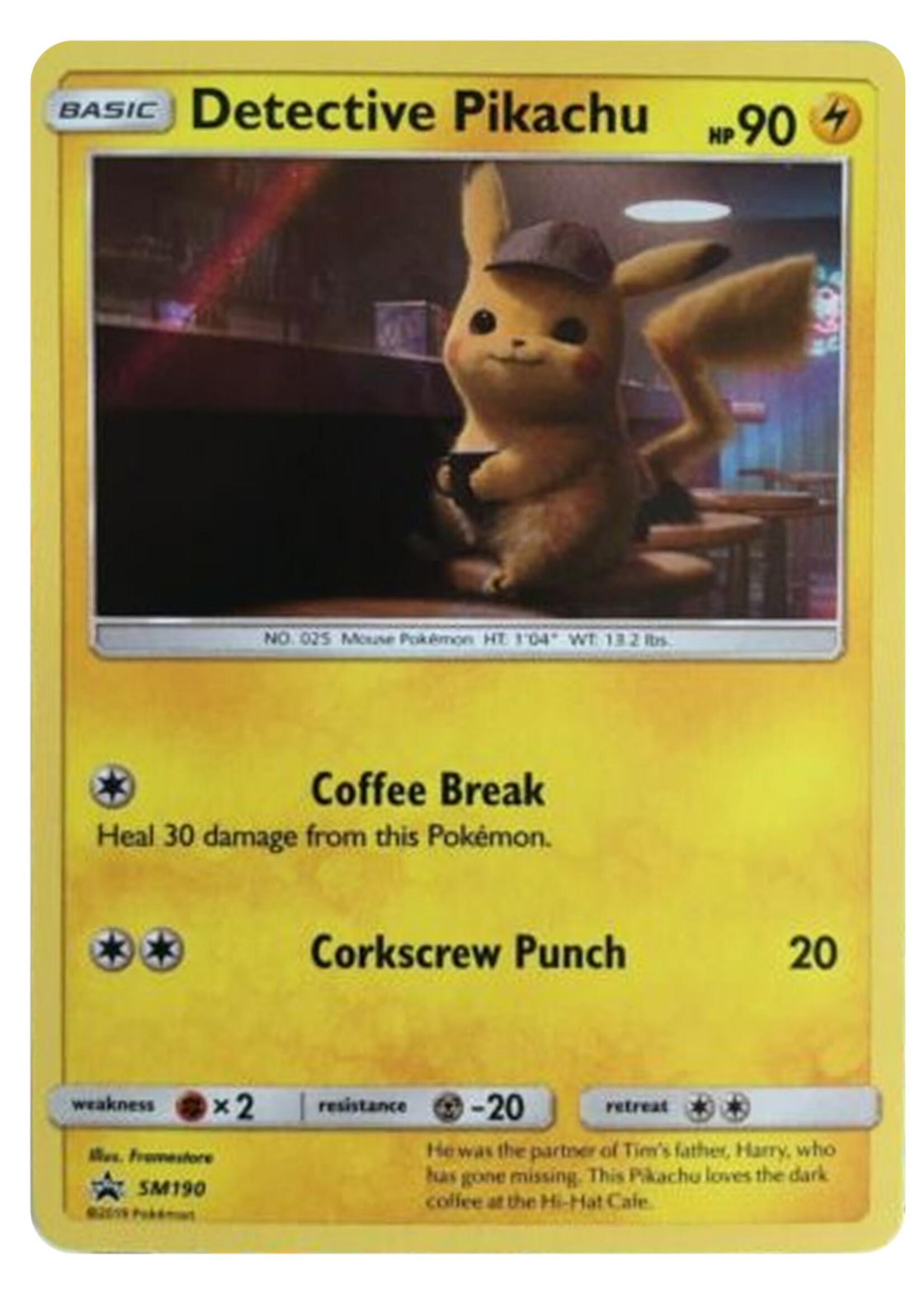 Detective Pikachu 190 (SM): played