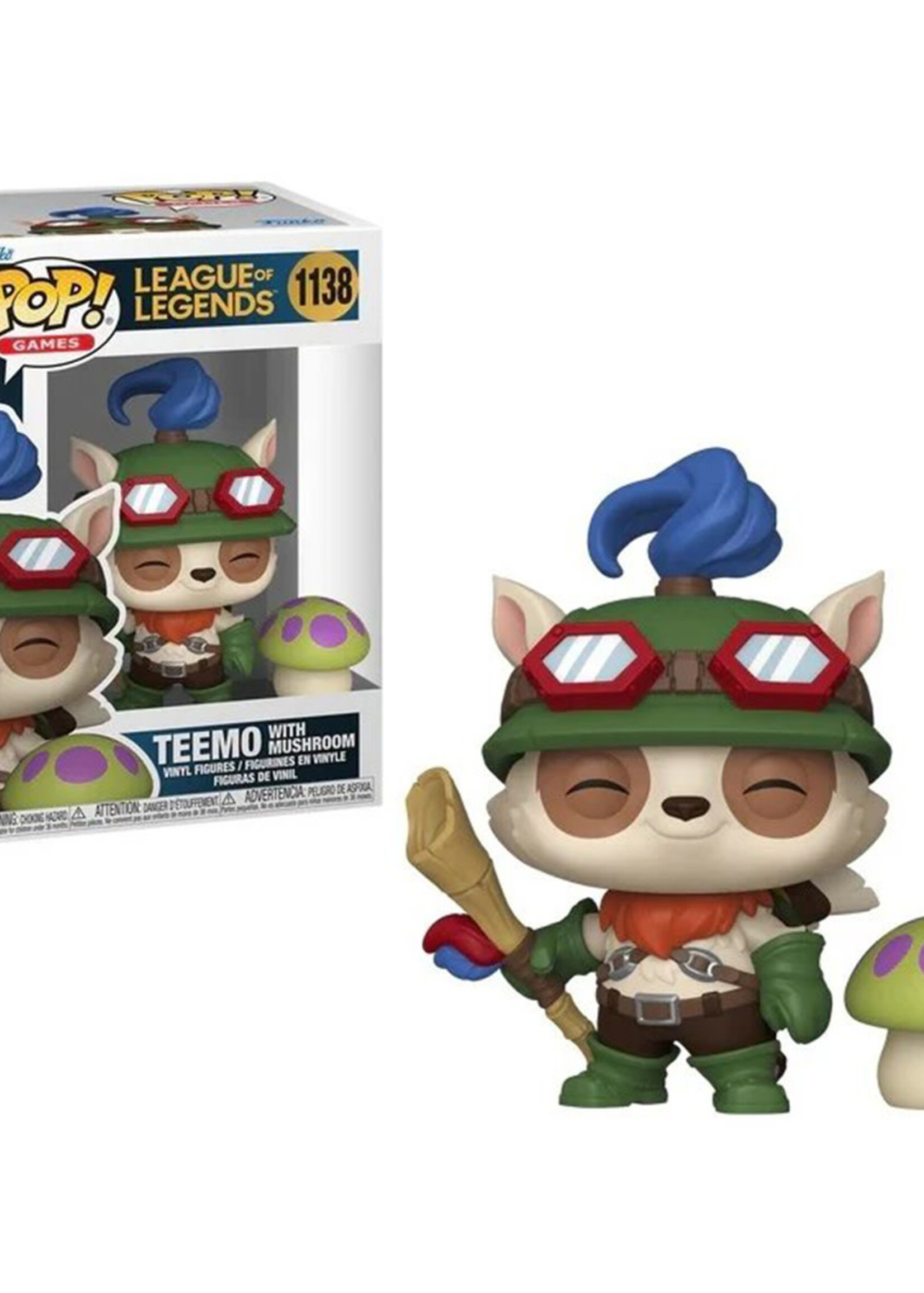 League Of Legends Funko Pop N° 1138 Teemo With Mushroom