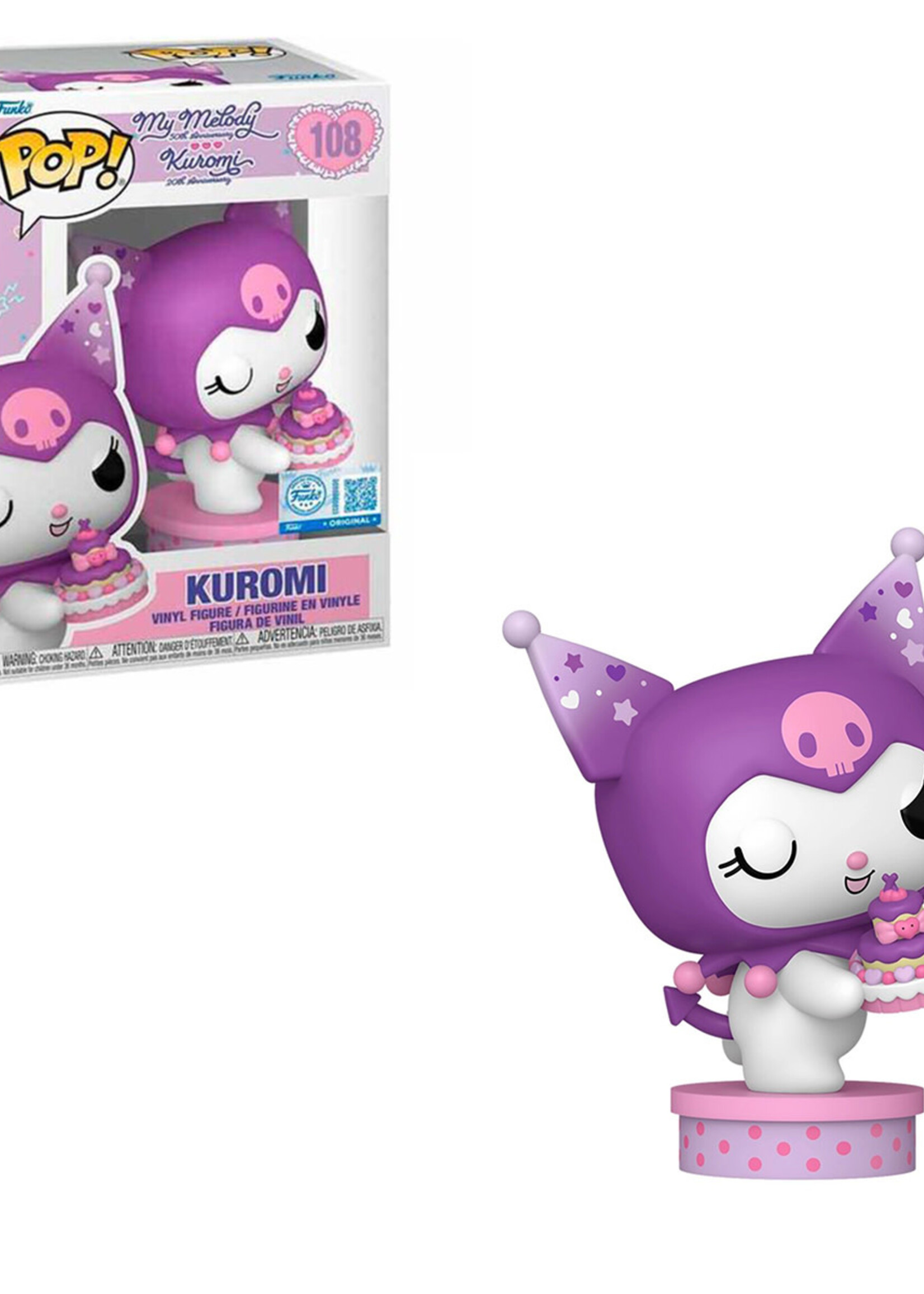 Kuromi 20th Anniversary Funko Pop N° 108 Kuromi With Cake