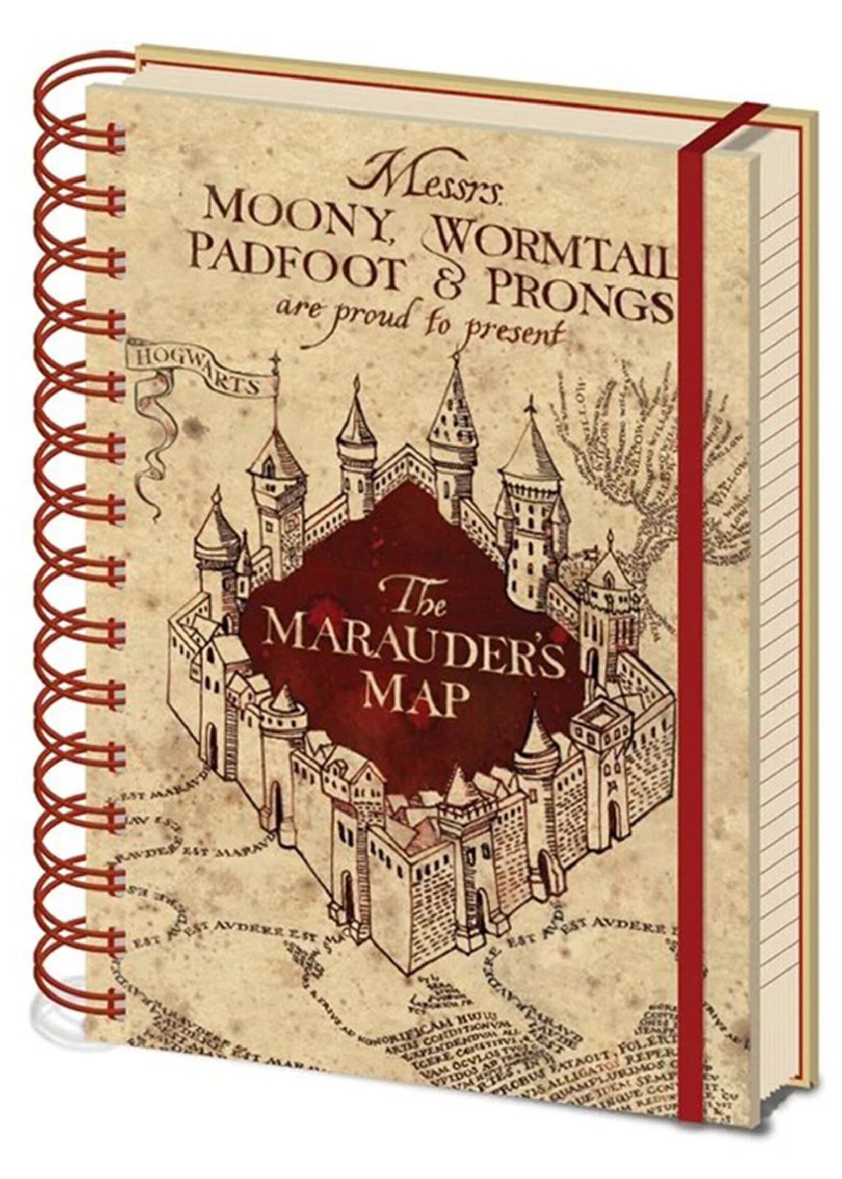 Harry Potter Notebook A5 The Marauders Map