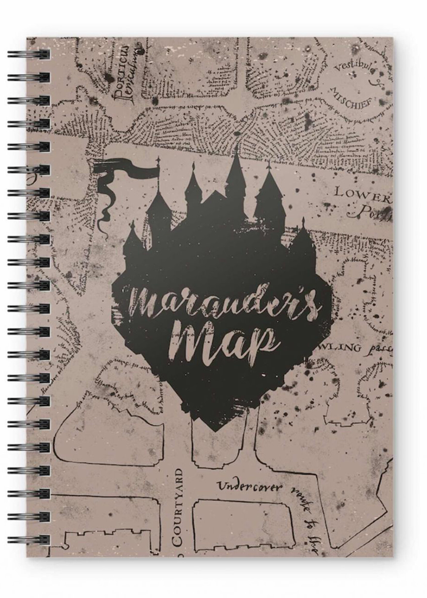Harry Potter A5 Spiral Notebook Marauder's Map