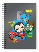 Dc Comics Justice League Chibi A5 Spiral Notebook