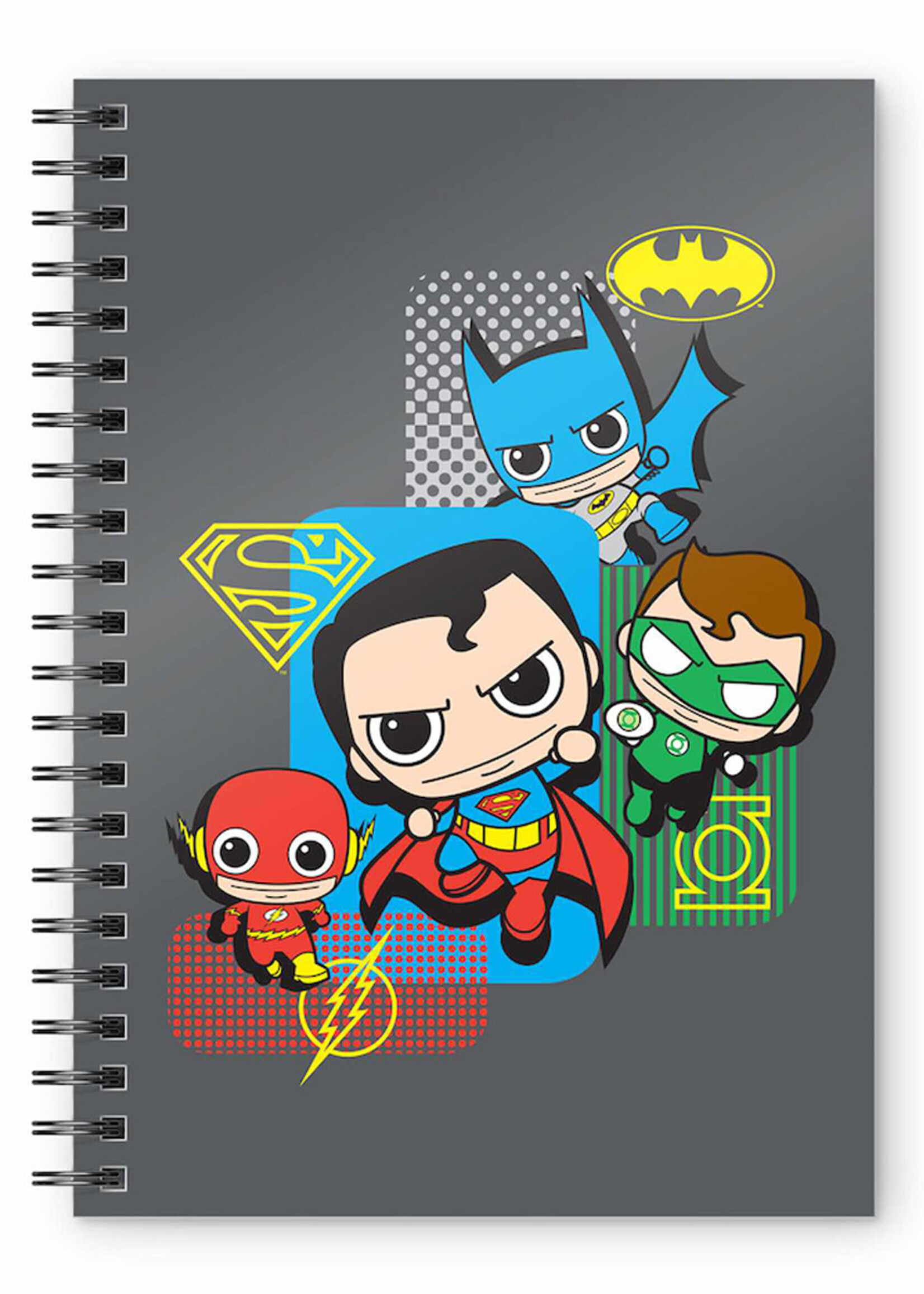 Dc Comics Justice League Chibi A5 Spiral Notebook